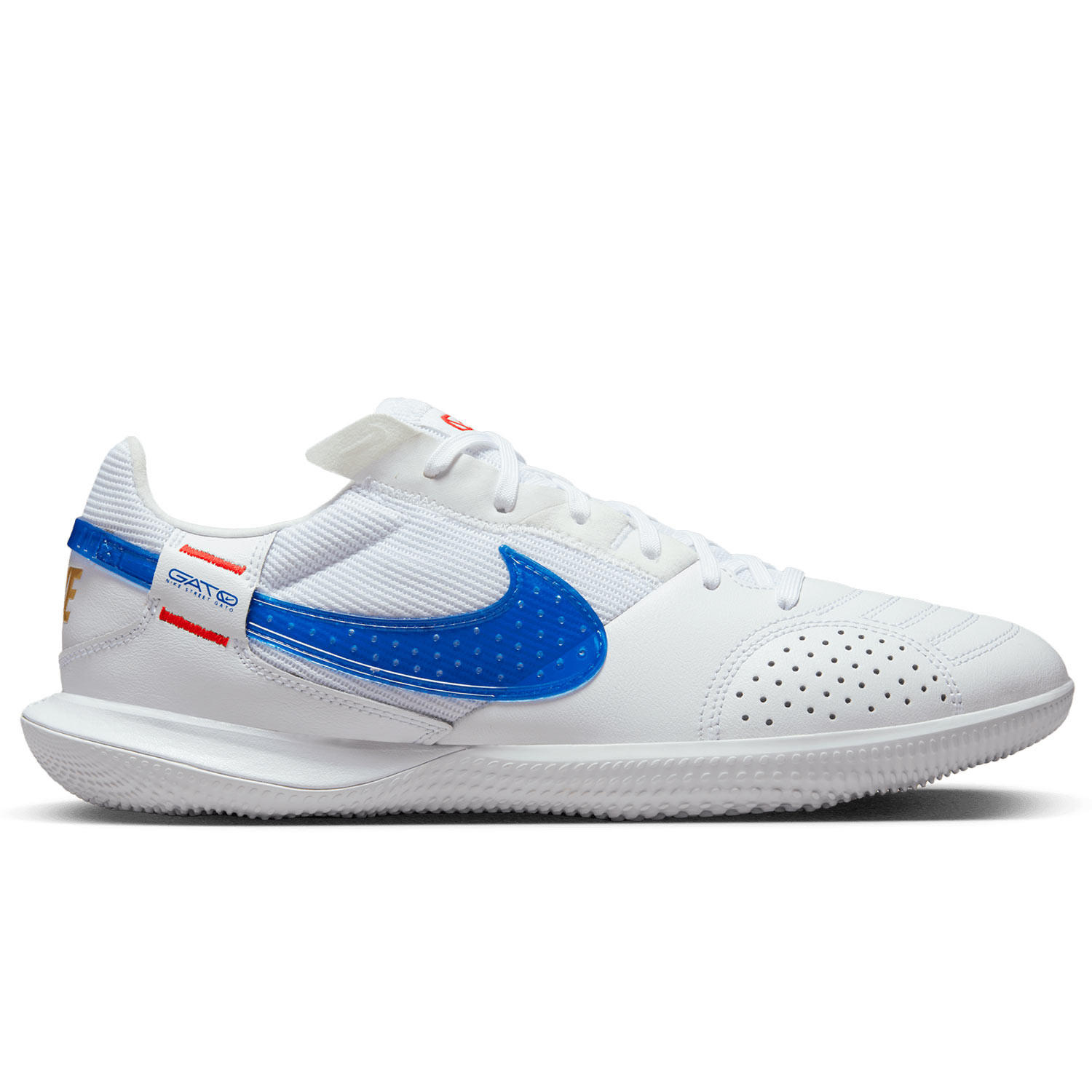 Oxido pedal cera Zapatillas futsal Nike Street Gato blancas y azules | futbolmania