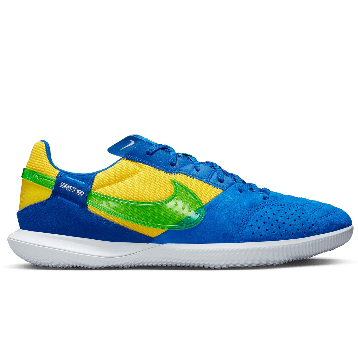 Observar Trágico traje Zapatillas futsal Nike Street Gato azules y amarillas | futbolmania