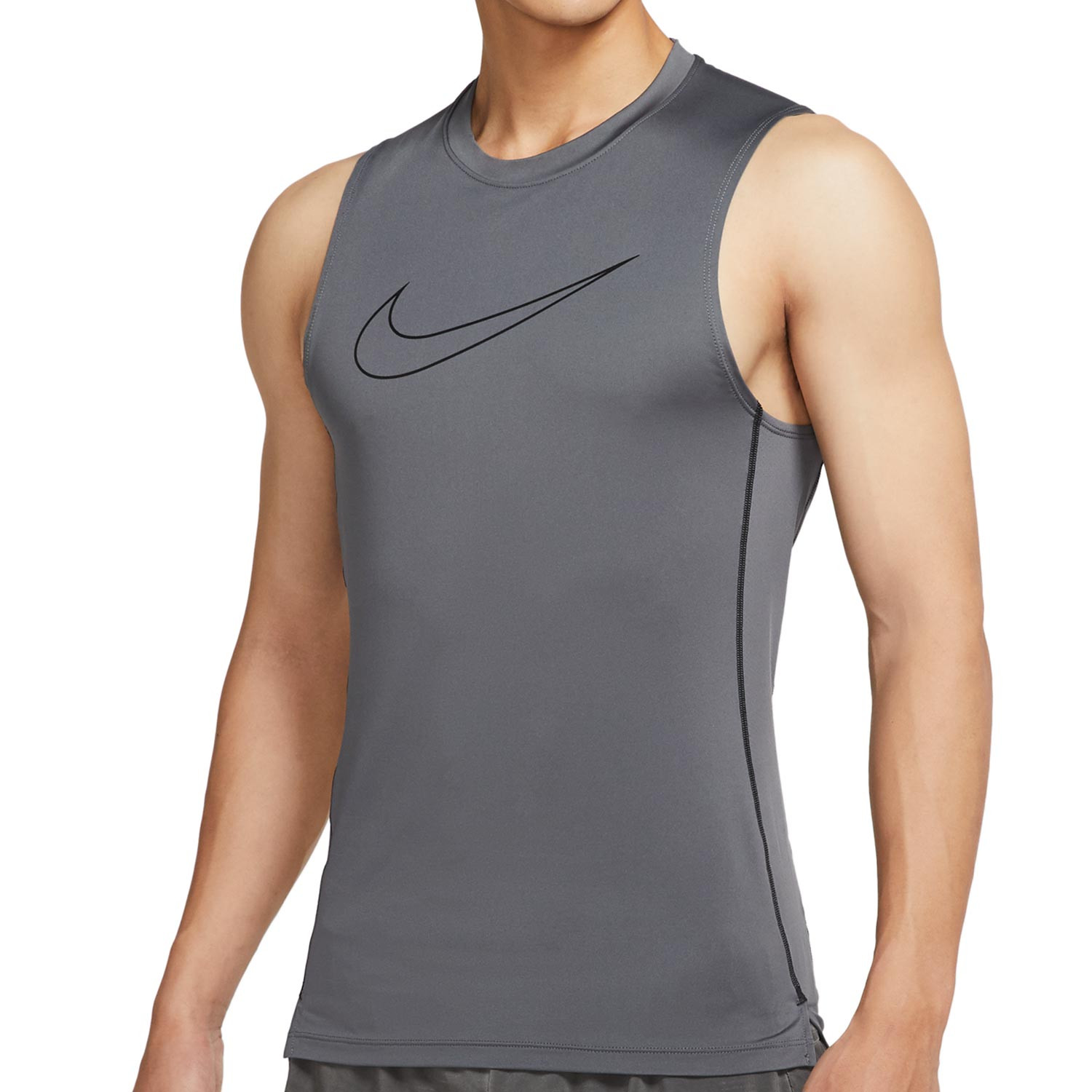 Porque vestir Sur Camiseta de tirantes Nike Pro Dri-Fit gris | futbolmania