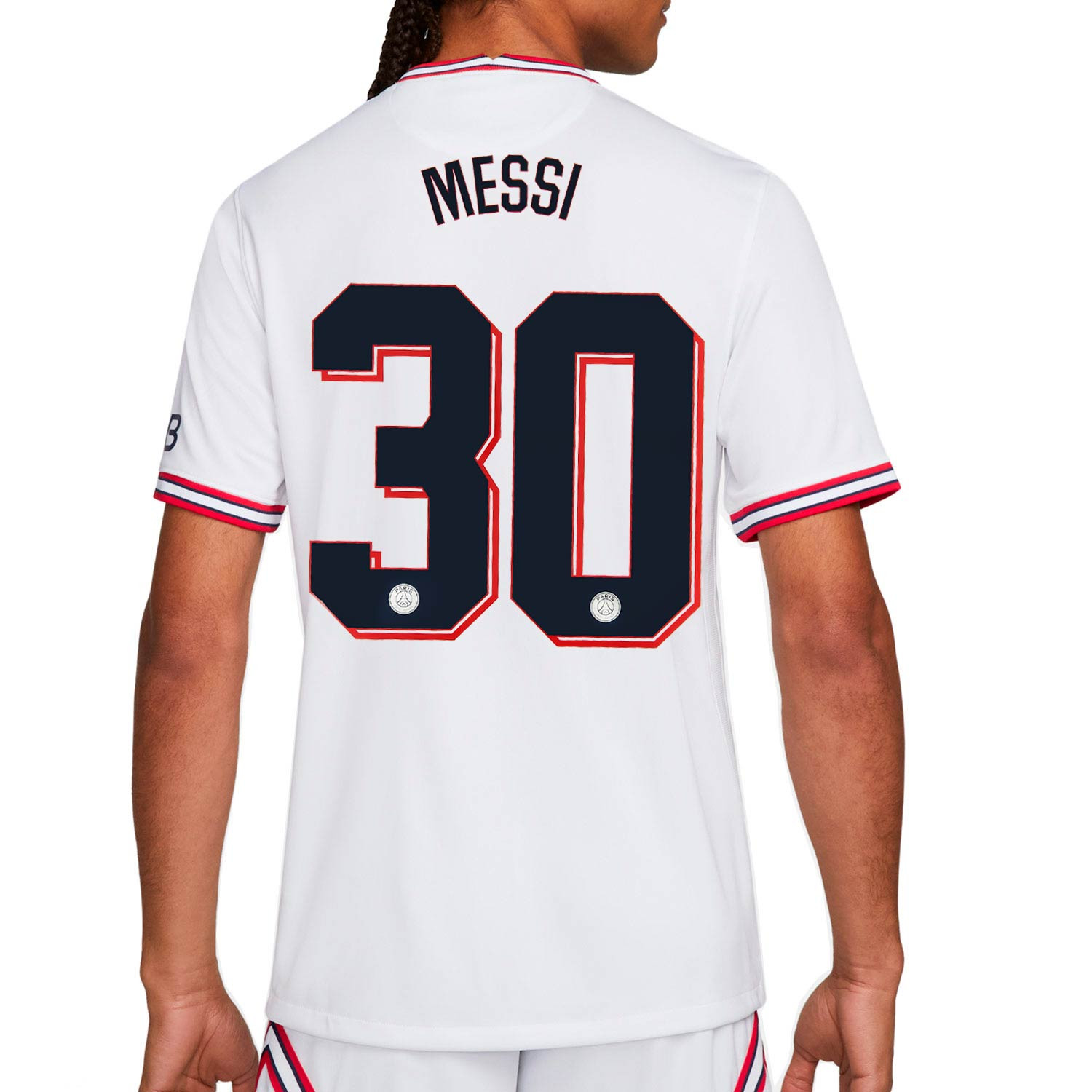 Último Cliente Cabeza Camiseta Nike PSG x Jordan 2021 2022 Messi Stadium | futbolmania