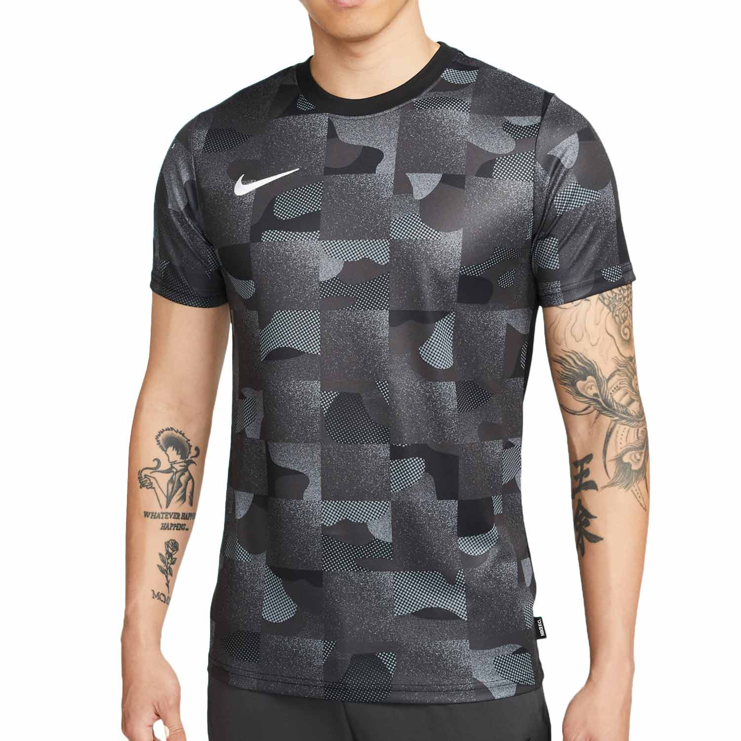 Ambigüedad Desgastar Inocencia Camiseta Nike FC Dri-Fit Libero Seasonal Graphics negra | futbolmania