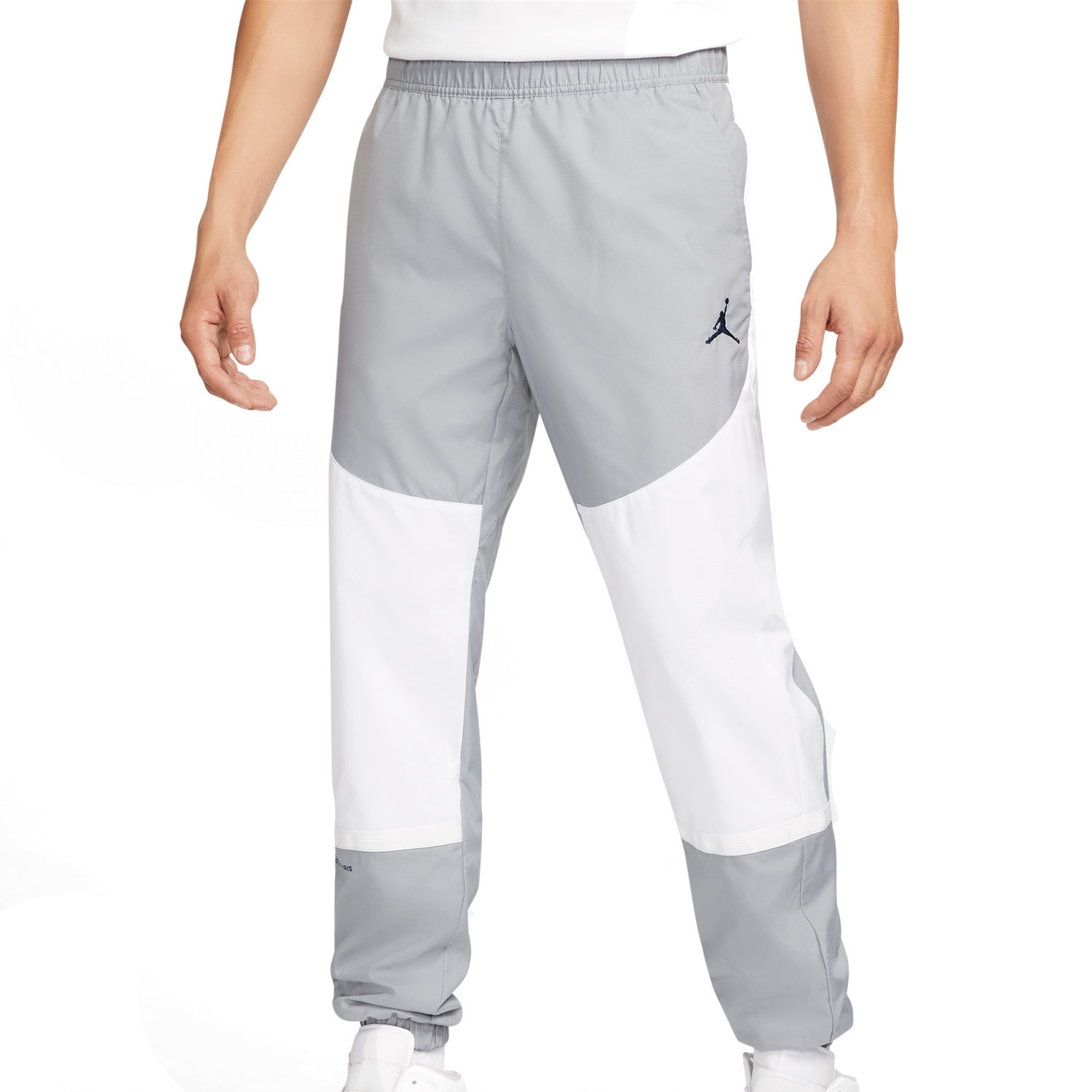 Pantalón Nike PSG x Jordan Flight Woven gris y blanco