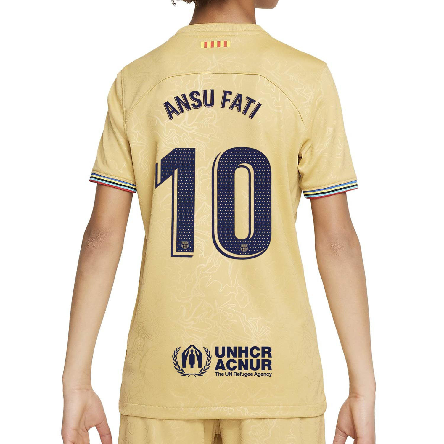Camiseta 2a niño 22 23 Ansu Stadium | futbolmaniaKids