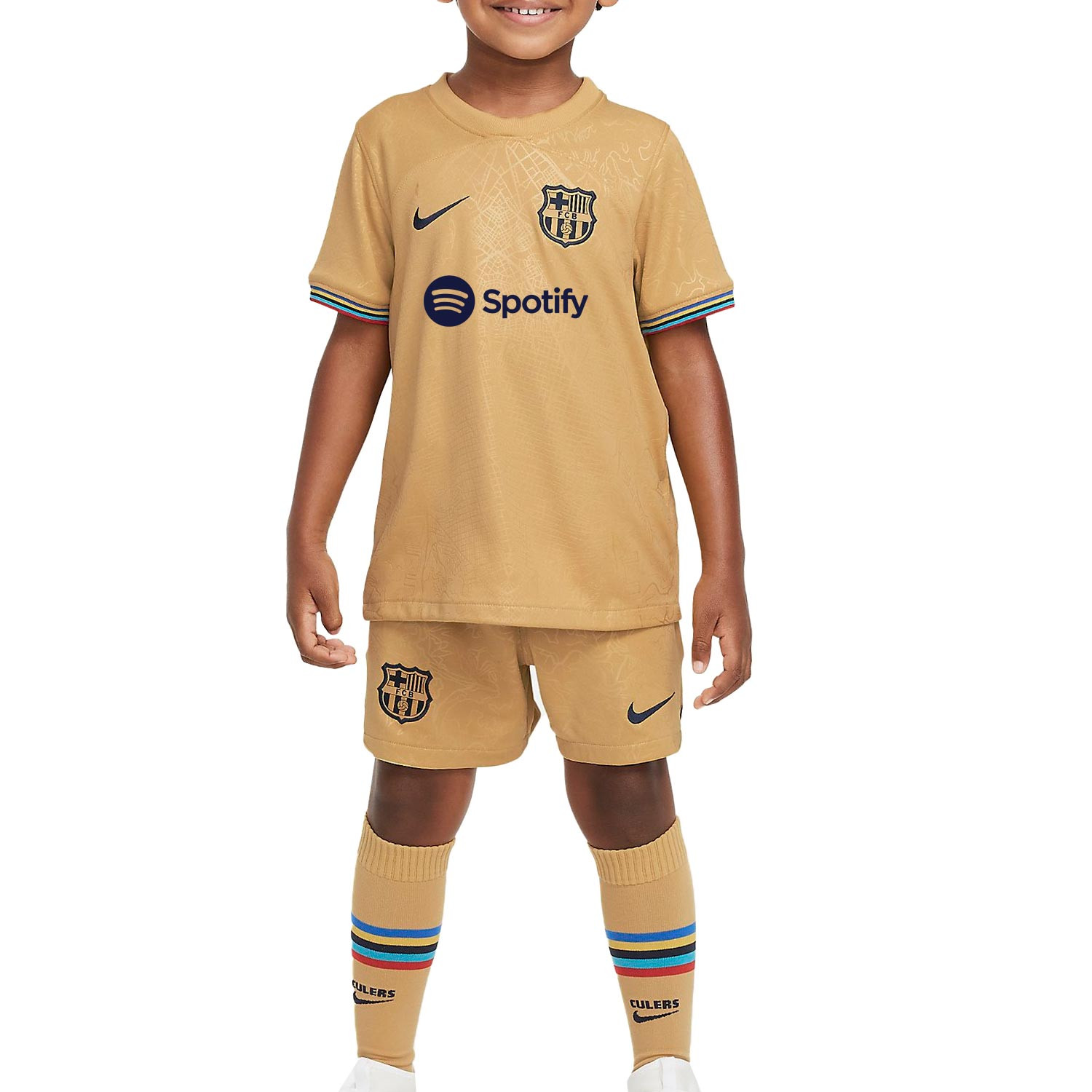 Nike Barcelona 22 Lk Nk Brt Kit Hm equipación fútbol niño