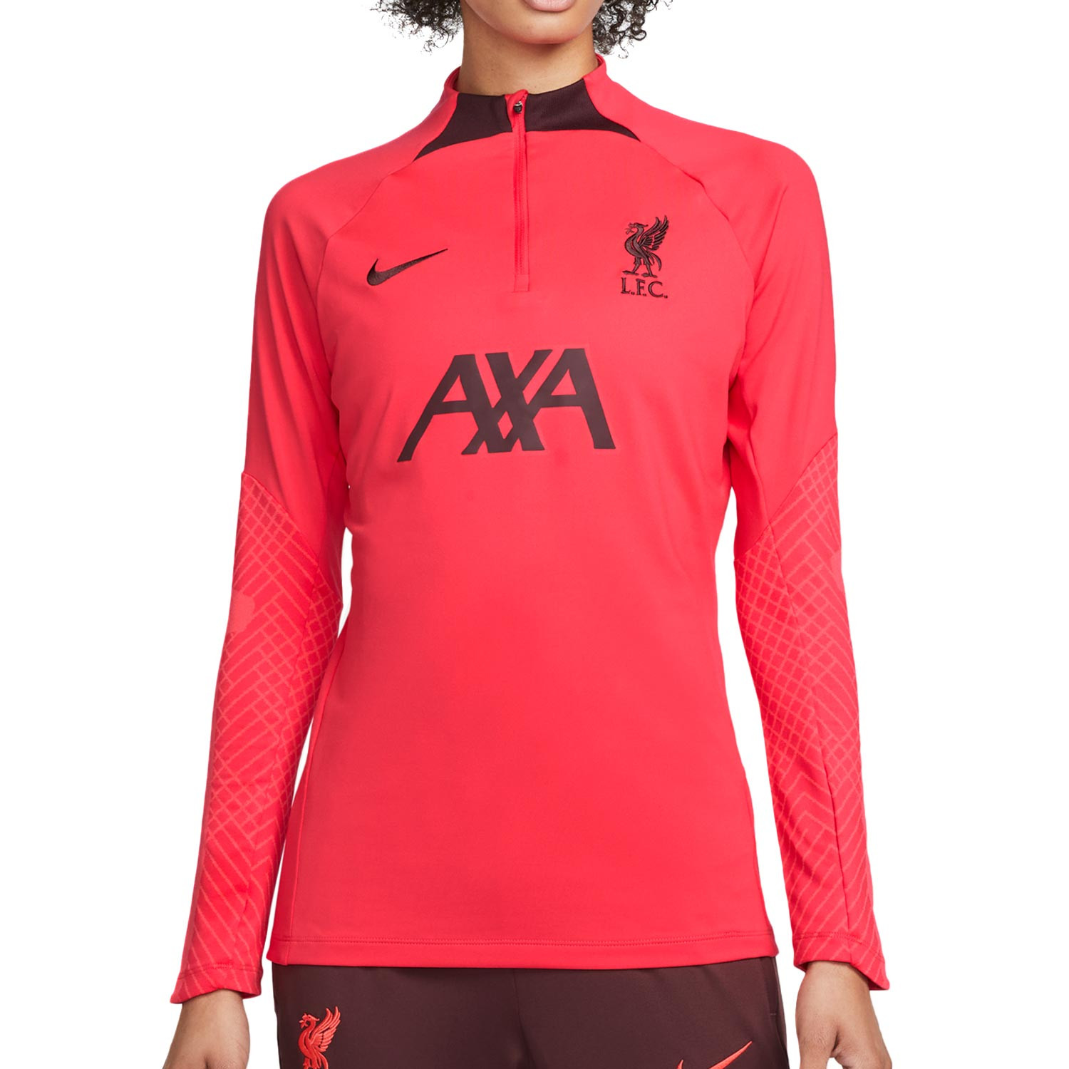 Acostumbrarse a personaje Condición previa Sudadera mujer Nike Liverpool entreno Dri-Fit Strike | futbolmania