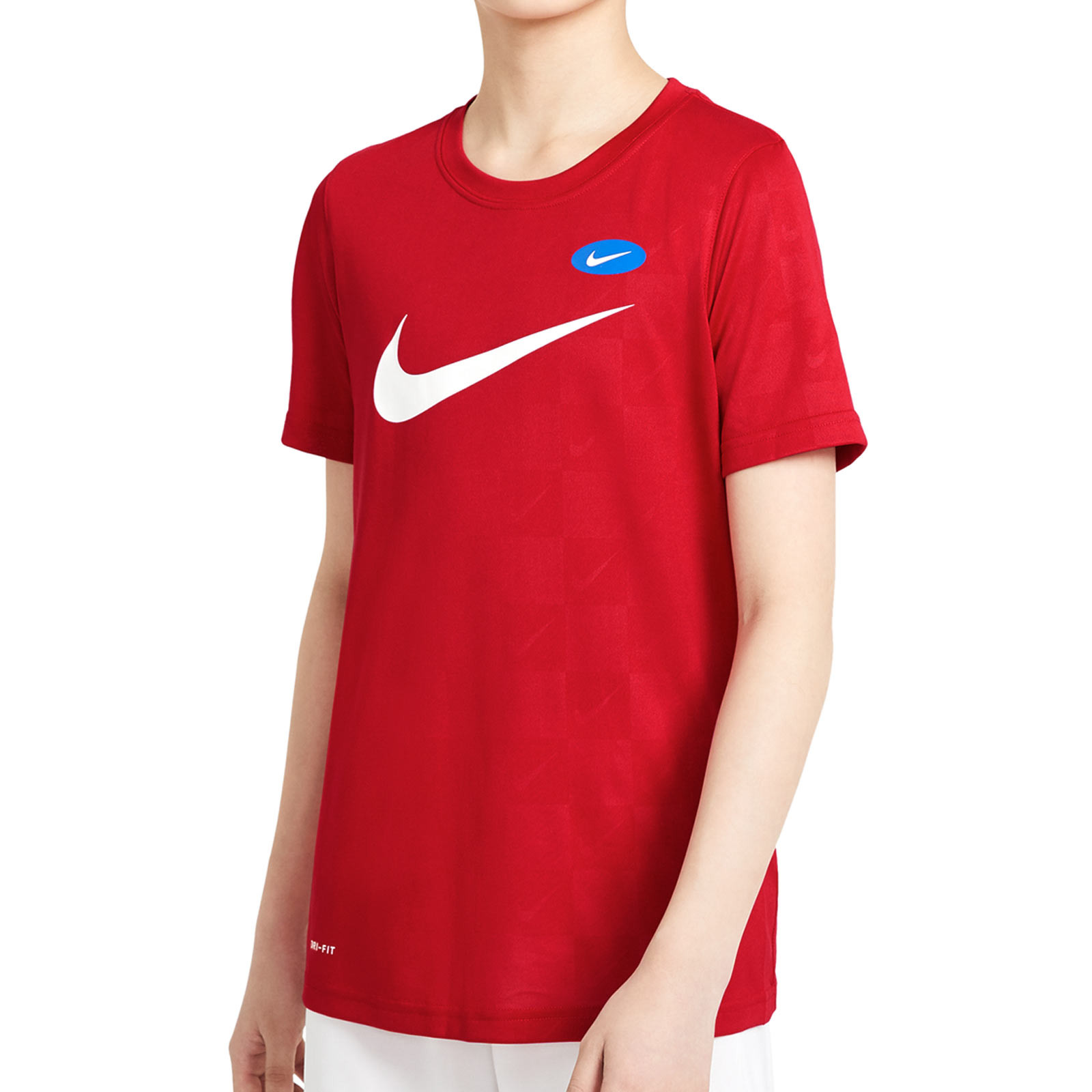 Camiseta Nike Dry Soccer roja | futbolmaniaKids