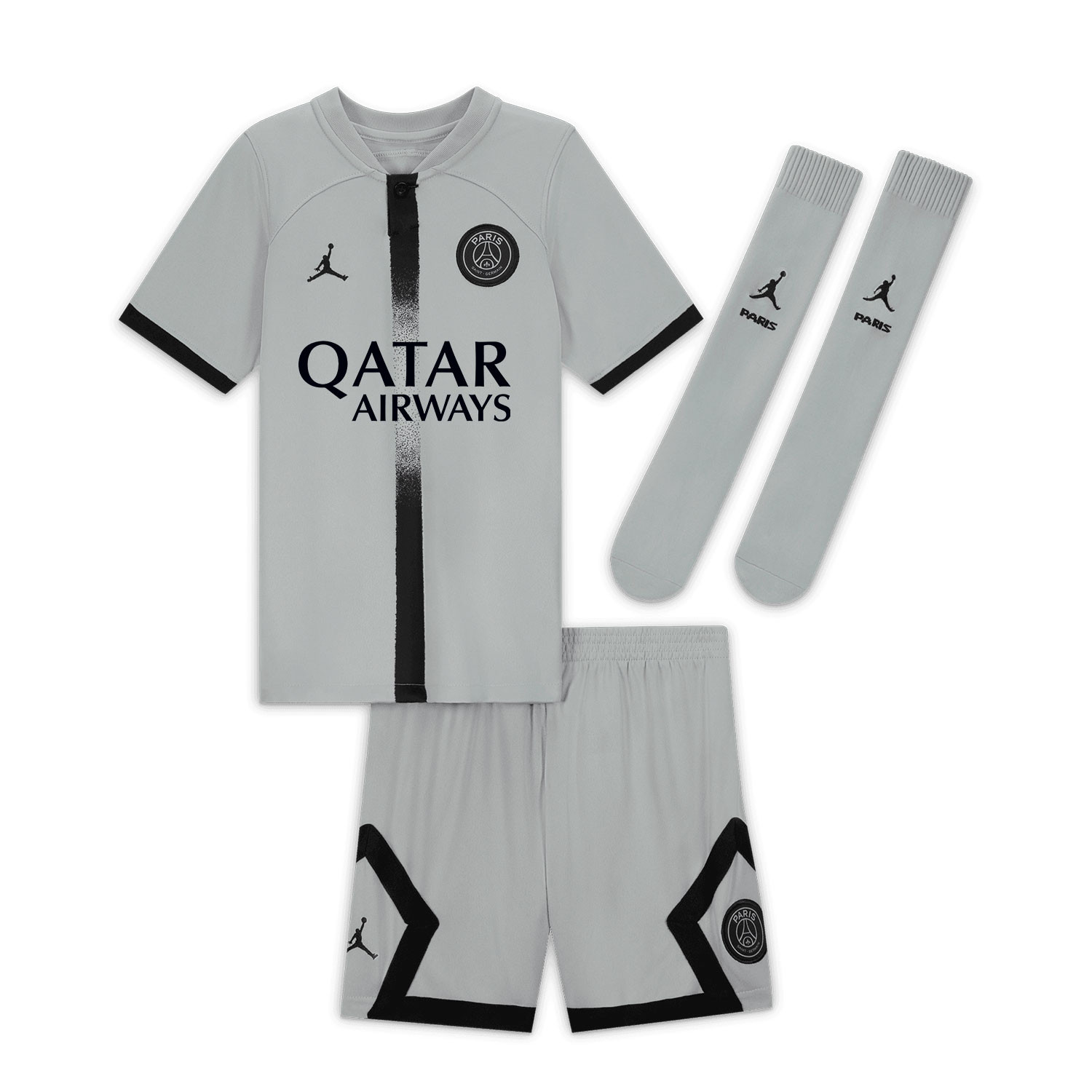 Nike 2a PSG niño 3-8 años 2023 gris | futbolmaniaKids