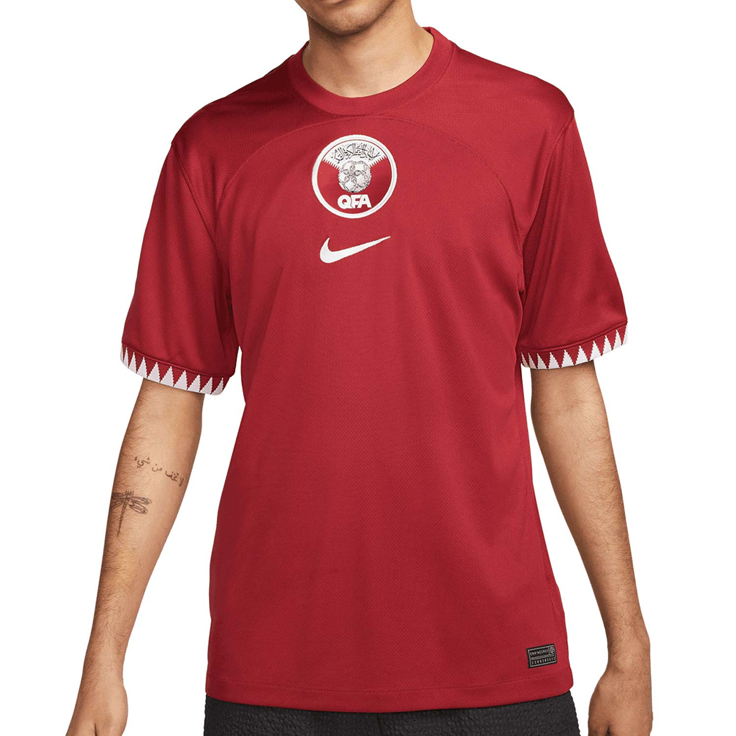 Ganar control vertical Intuición Camiseta Nike Qatar 2022 2023 Dri-Fit Stadium granate | futbolmania