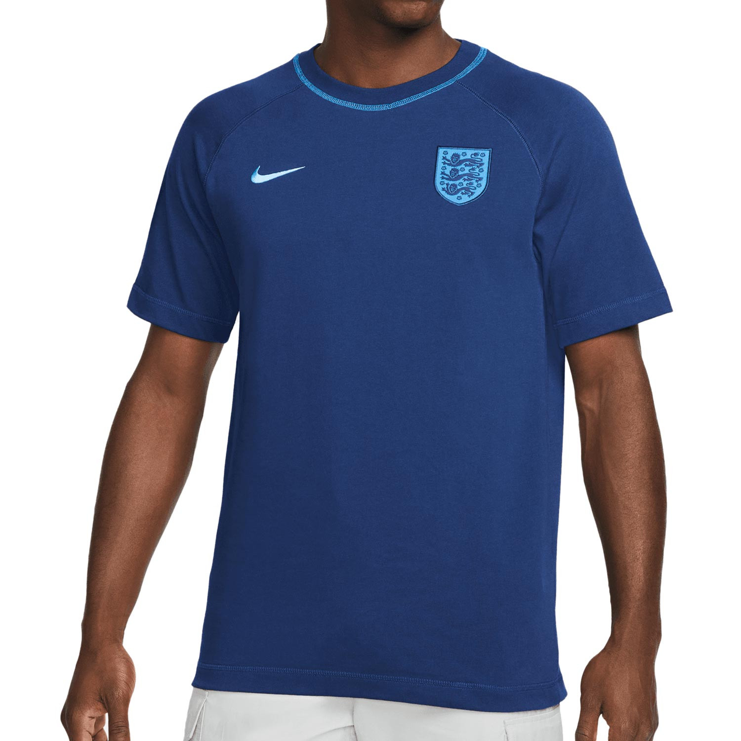 Camiseta algodón Inglaterra Travel azul | futbolmania