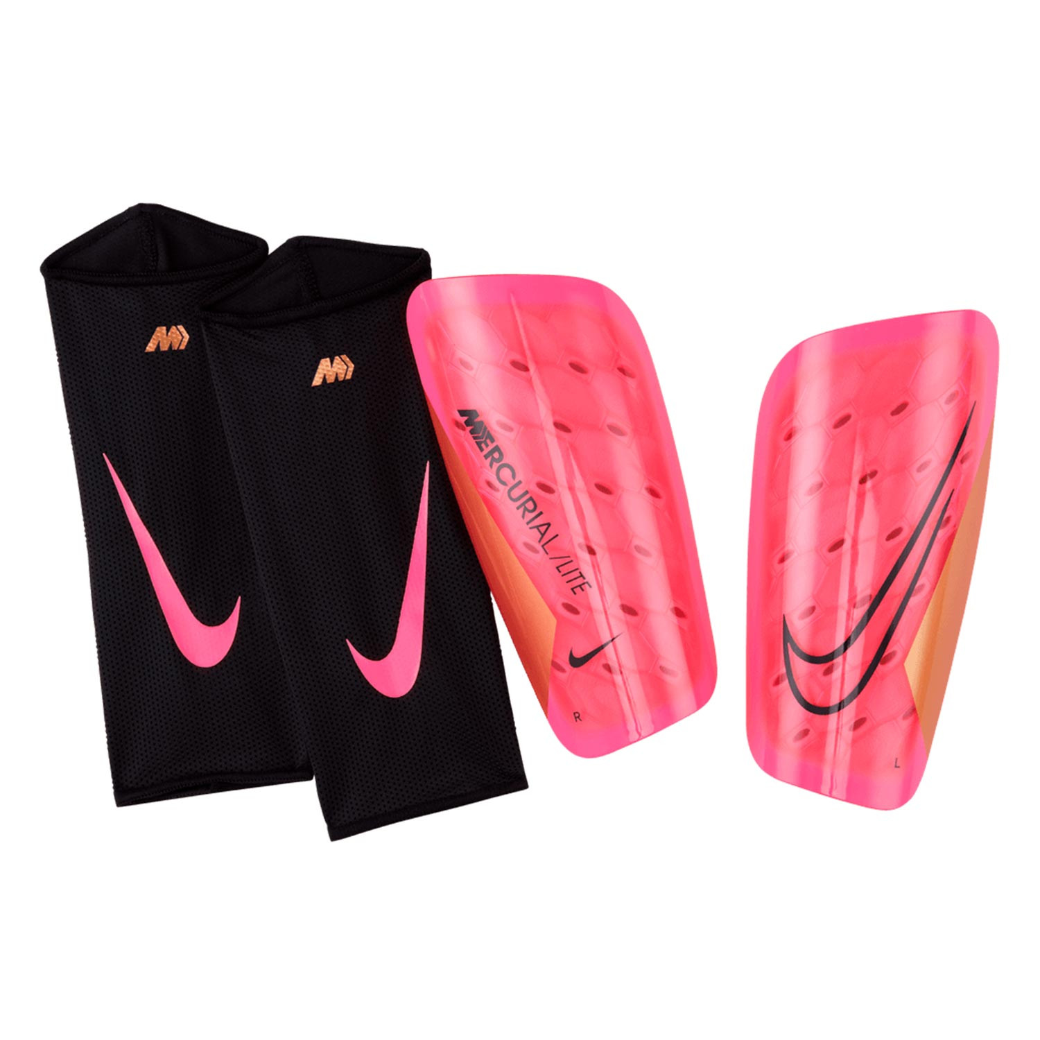 fingir estación de televisión Metáfora Espinilleras Nike Mercurial Lite rosas | futbolmania