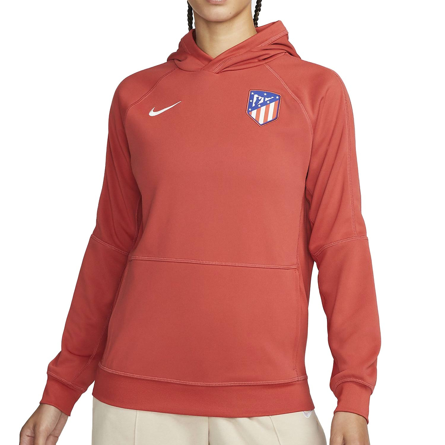 Sudadera Nike con capucha Atlético mujer Dri-Fit Travel futbolmania