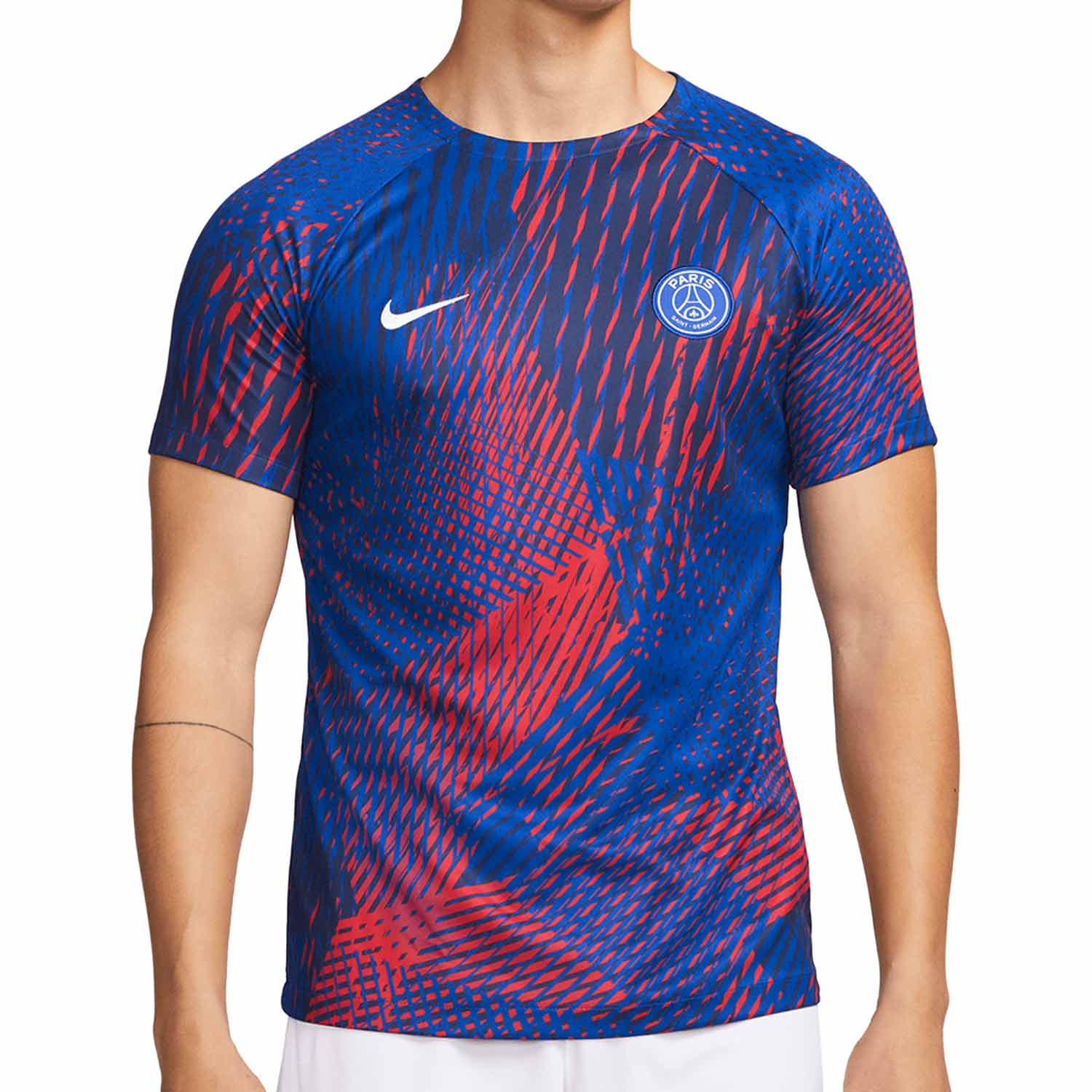 antiguo Vibrar Religioso Camiseta Nike PSG Dri-Fit pre-match UCL azul | futbolmania