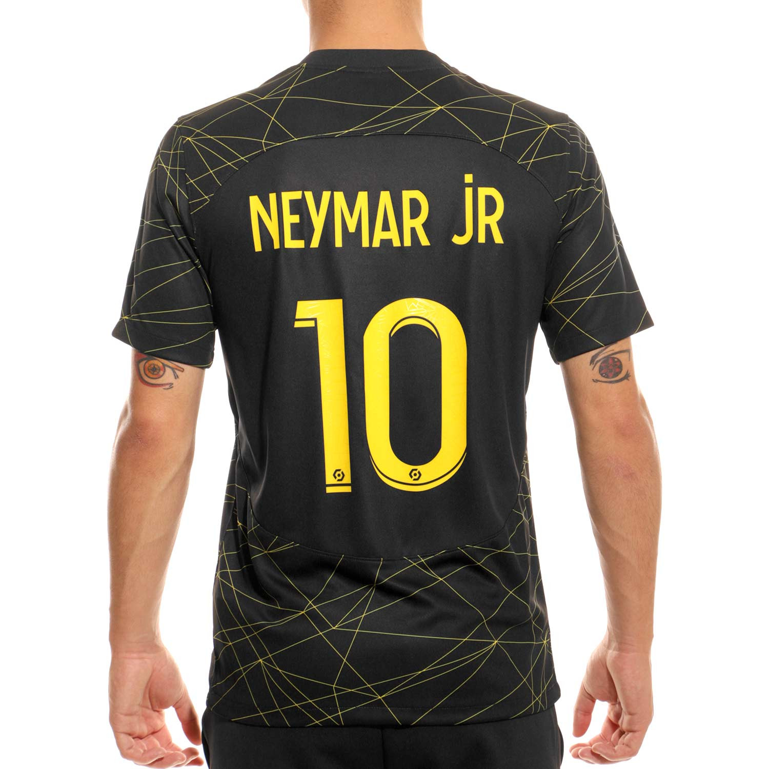 camiseta brasil alternativa negra neymar 2023