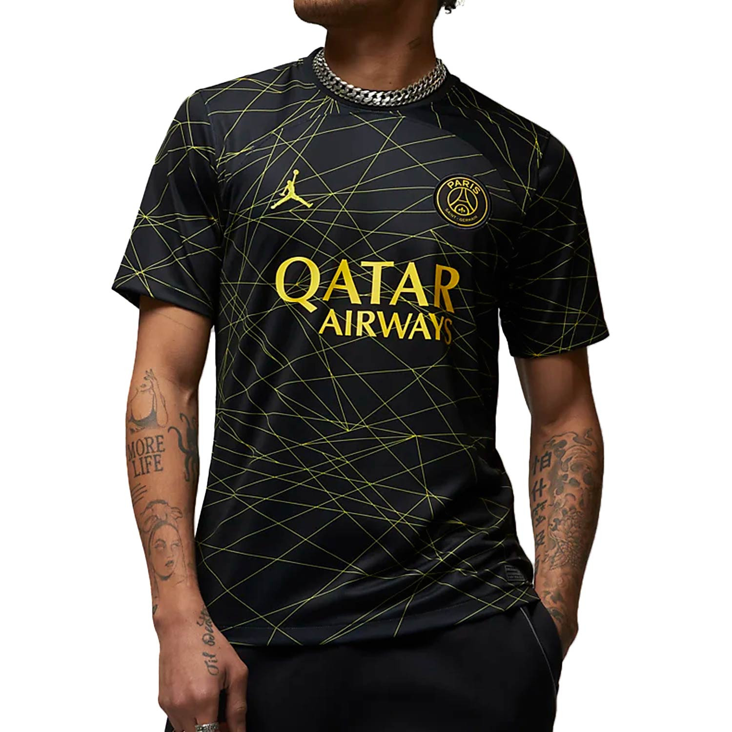 Fábula Presunción Resbaladizo Camiseta Nike 4a PSG x Jordan 2023 Dri-Fit Stadium negra | futbolmania