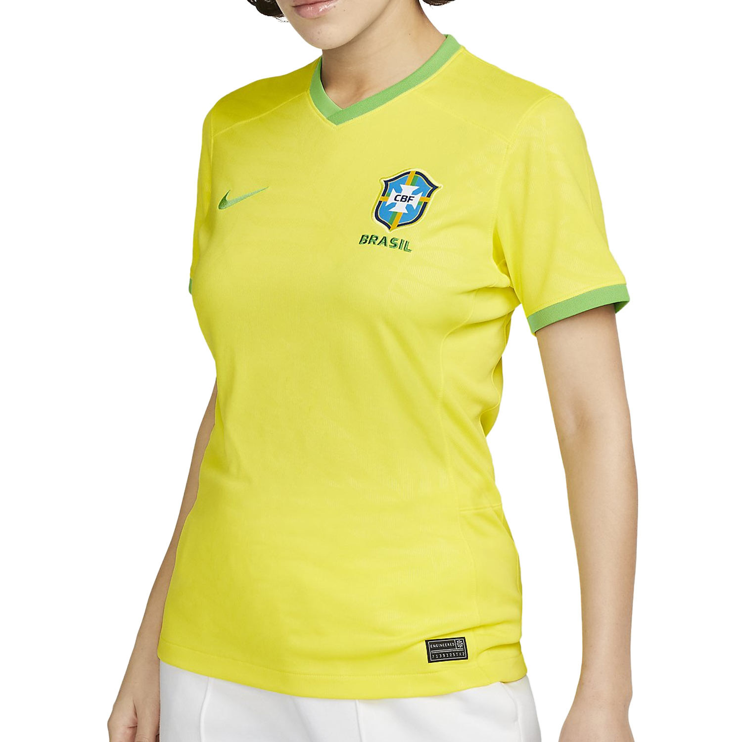 Segunda equipación Stadium Brasil 2023 Camiseta de fútbol Nike Dri-FIT -  Mujer. Nike ES