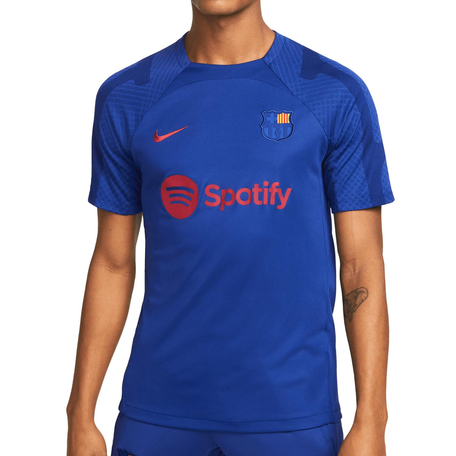 oxígeno Oriental Matemático Camiseta Nike Barcelona entrenamiento Dri-Fit Strike azul |futbolmania
