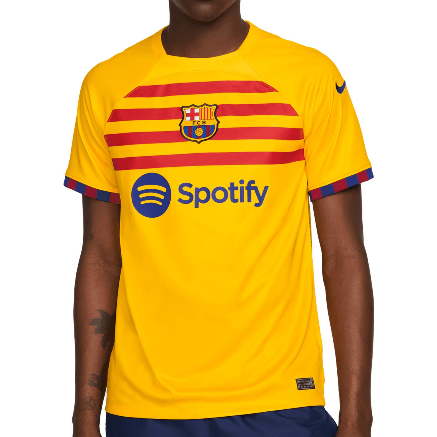 Pedri Barcelona 2023 Authentic Senyera Fourth Jersey by Nike
