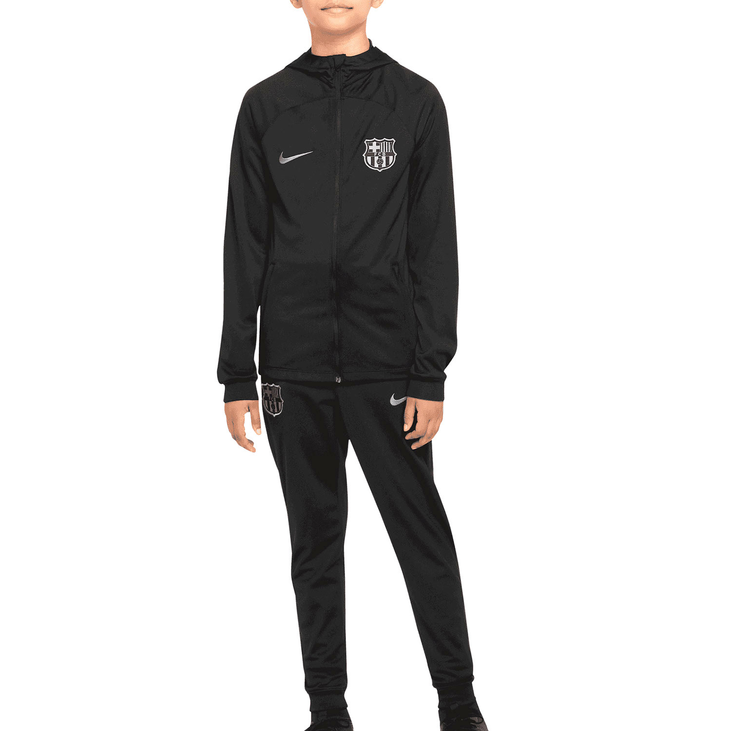 Chándal Nike PSG Dri-Fit Strike Hoodie UCL gris oscuro