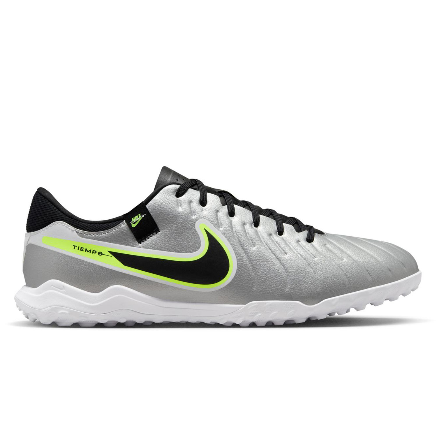 Botas futbol multitaco Nike Tiempo Legend 10 Academy TF plata