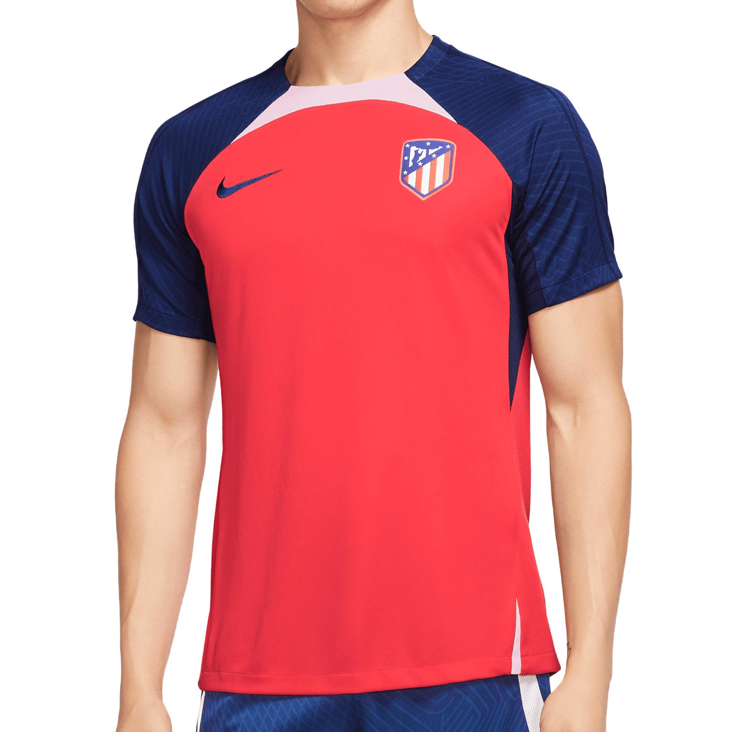Camiseta Nike Atlético entrenamiento DF Stk roja azul