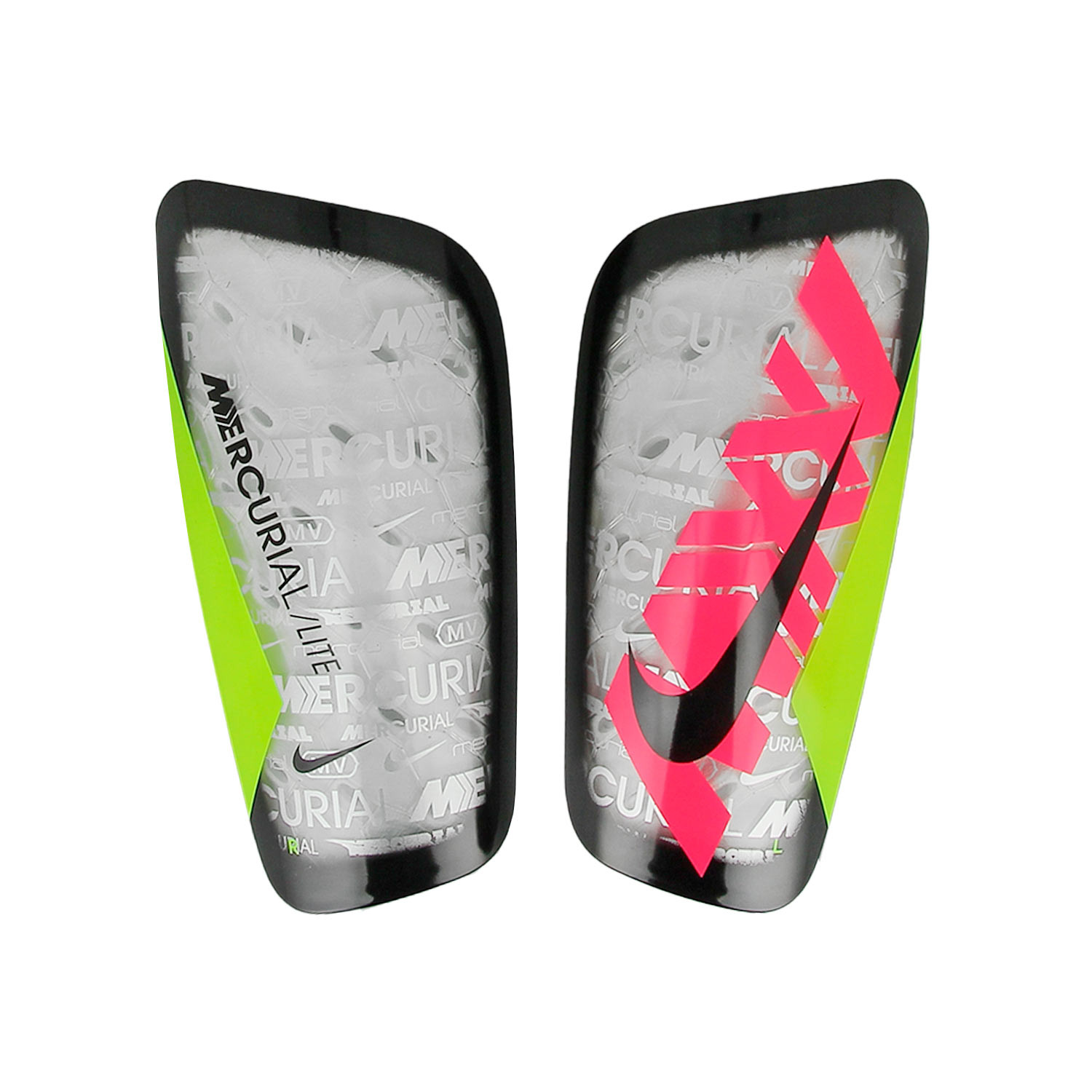 Adecuado Fraseología corte largo Espinilleras Nike Mercurial Lite 25 grises rosas | futbolmania