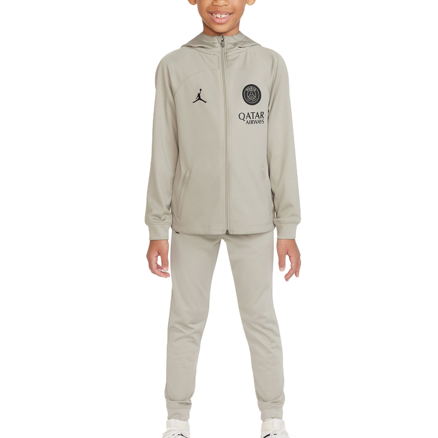 Chándal Nike PSG niño 3-8 años DF Stk Hoodie gris