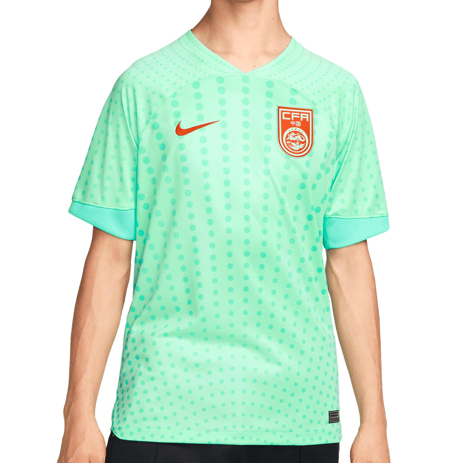 Camiseta Nike 2a China 2022 2023 Dri Fit Stadium verde futbolmania
