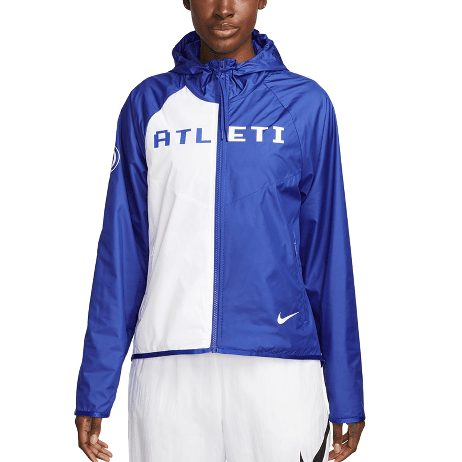 Cortavientos Nike Atletico mujer Windrunner azul futbolmania