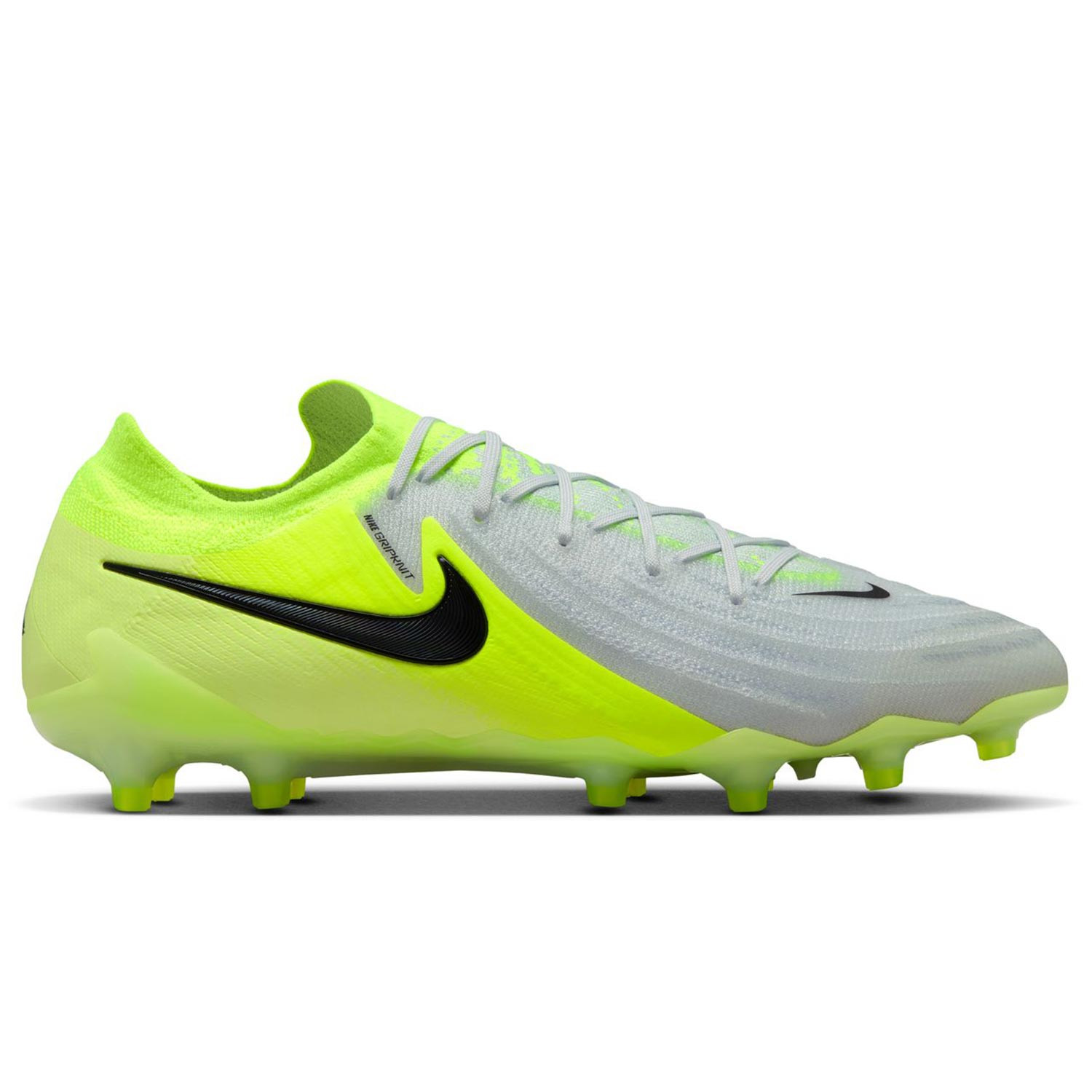 Botas futbol Nike Phantom GX II Elite AG PRO plata amarillo
