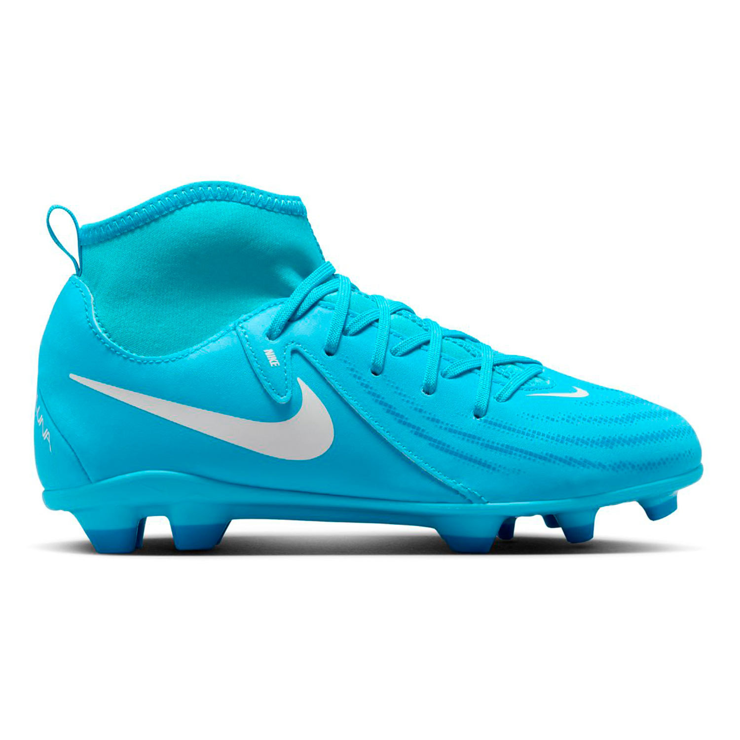 Botas futbol Nike Phantom Jr nino Luna II Club FG MG azul cian
