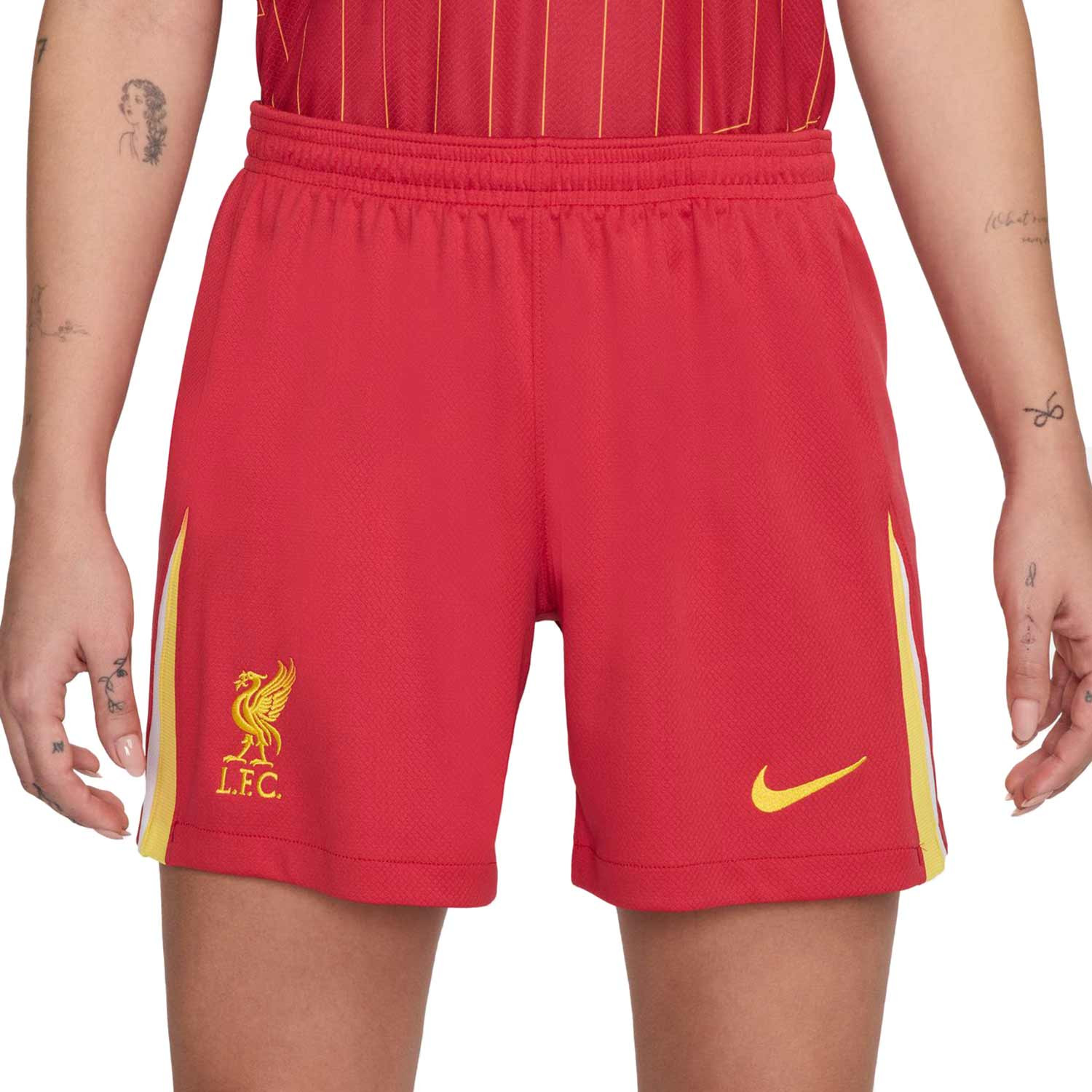 Short Nike Mujer Liverpool 2024 2025 Stadium Dri Fit roja