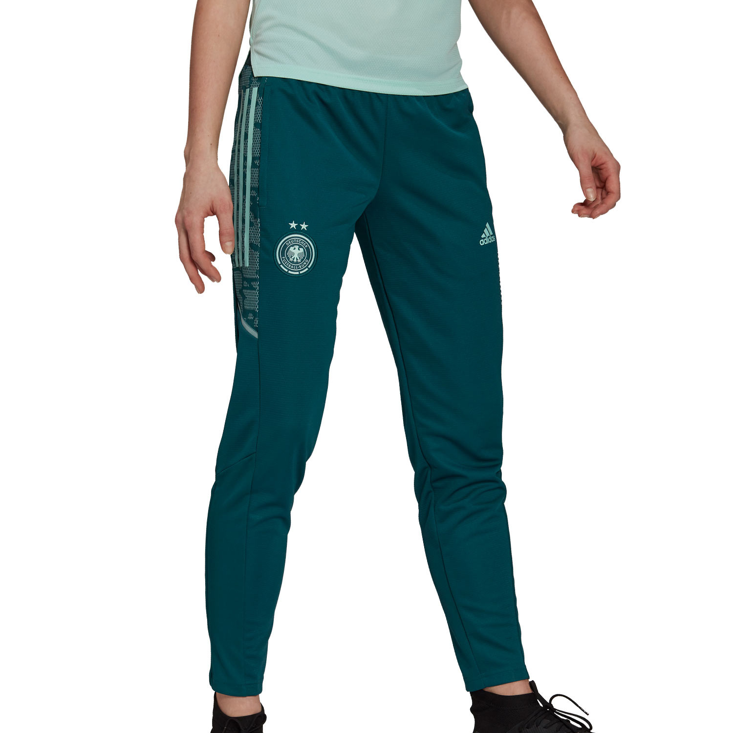 Pantalon Adidas Track Verde Mujer
