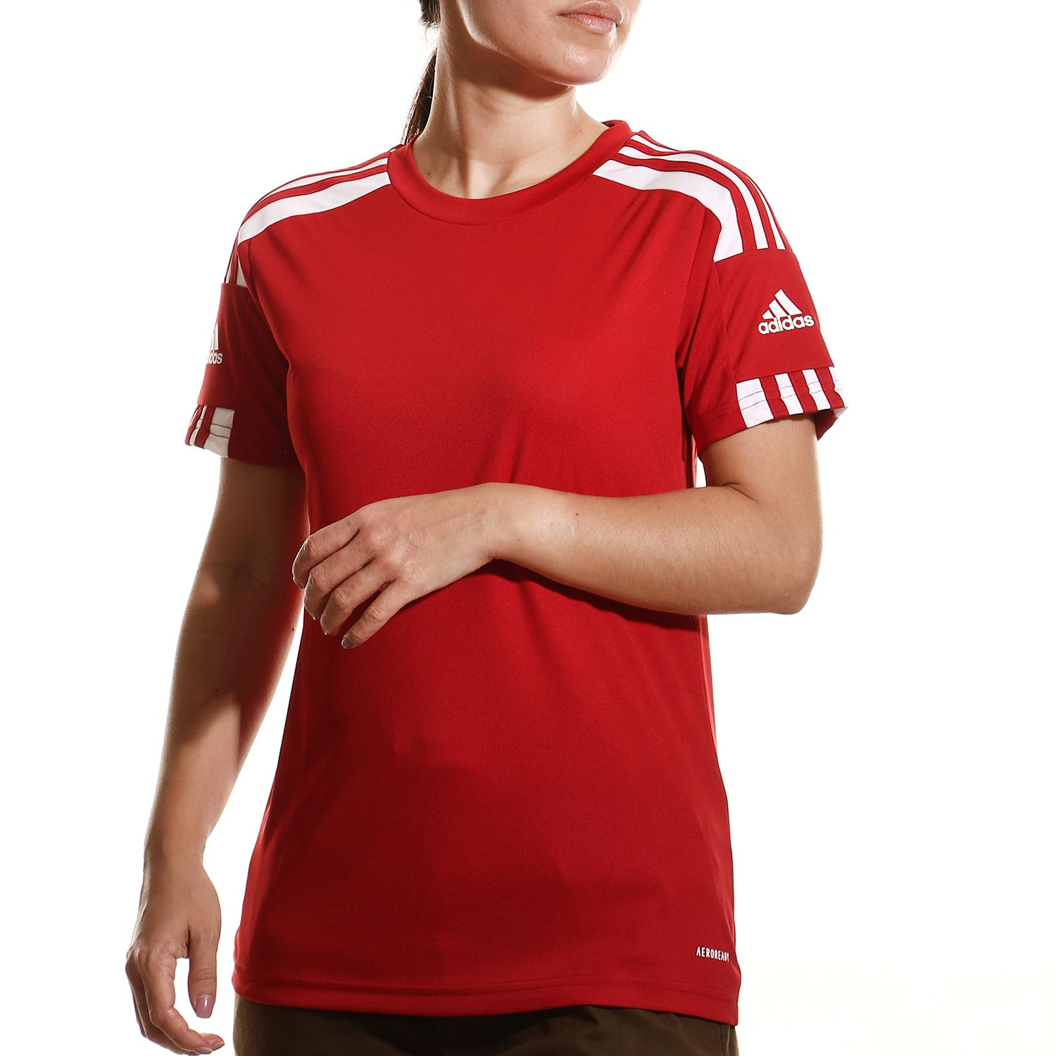 Casarse siesta cheque Camiseta adidas Squad 21 mujer roja | futbolmania