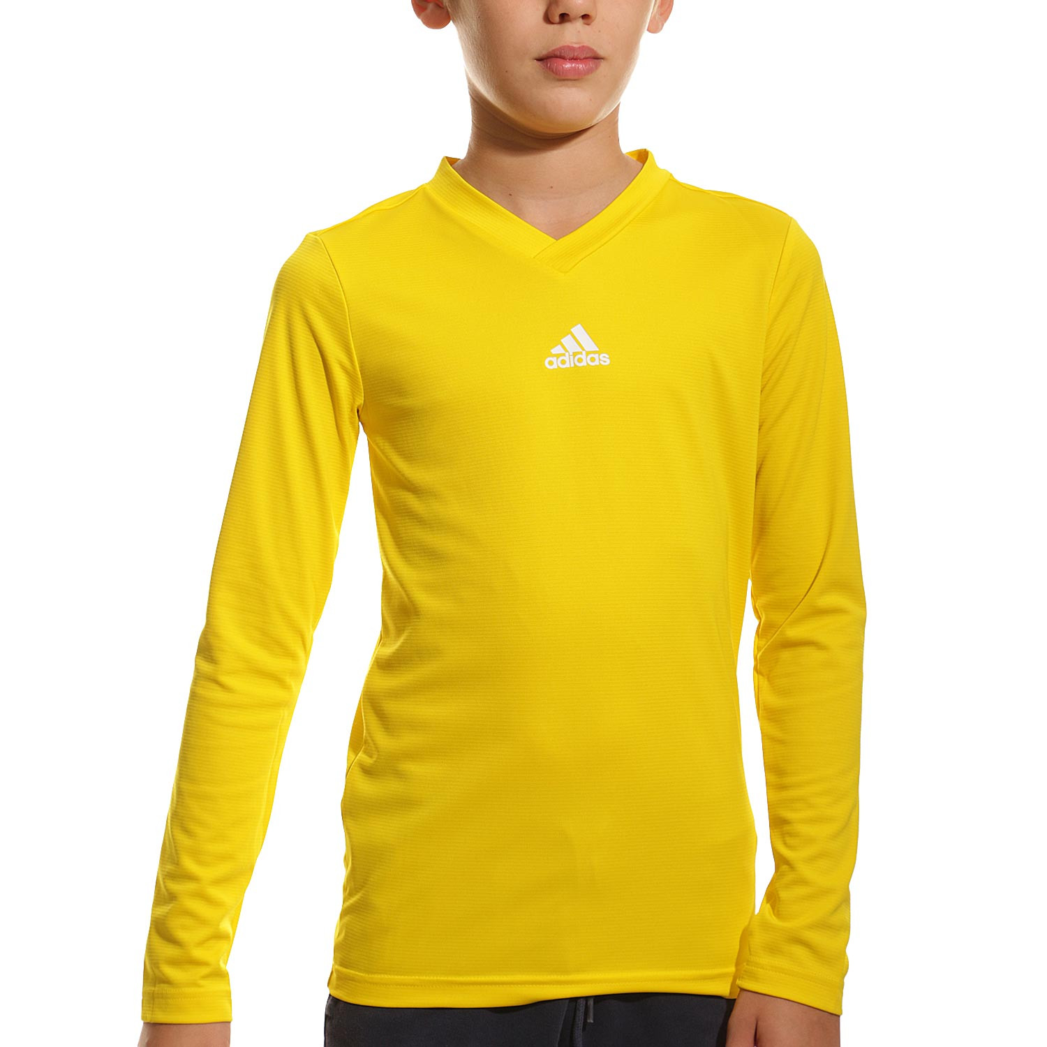 Camiseta adidas Team niño amarilla