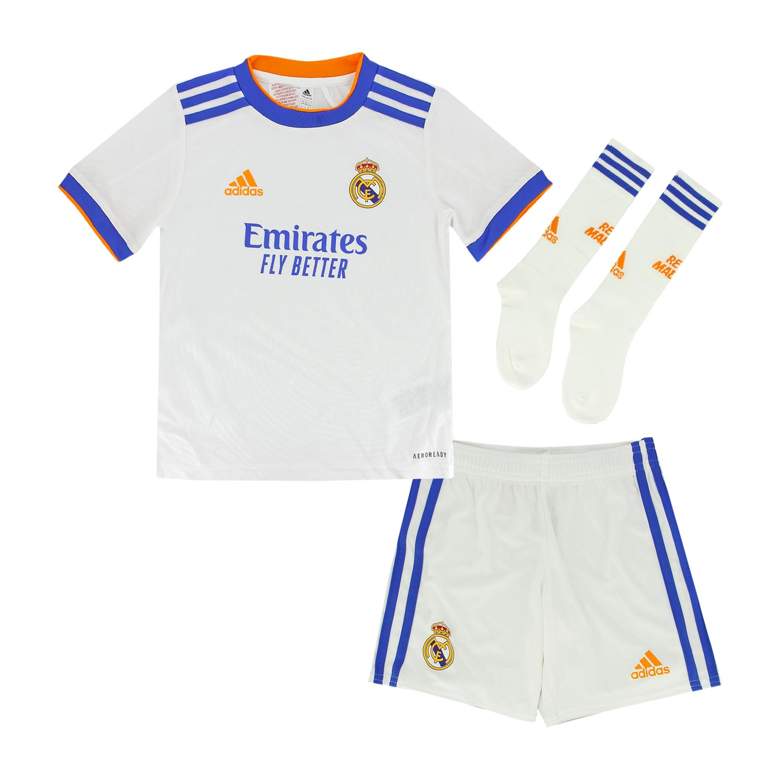 Equipación adidas Real Madrid 2021 2022 niño pequeño futbolmaniaKids