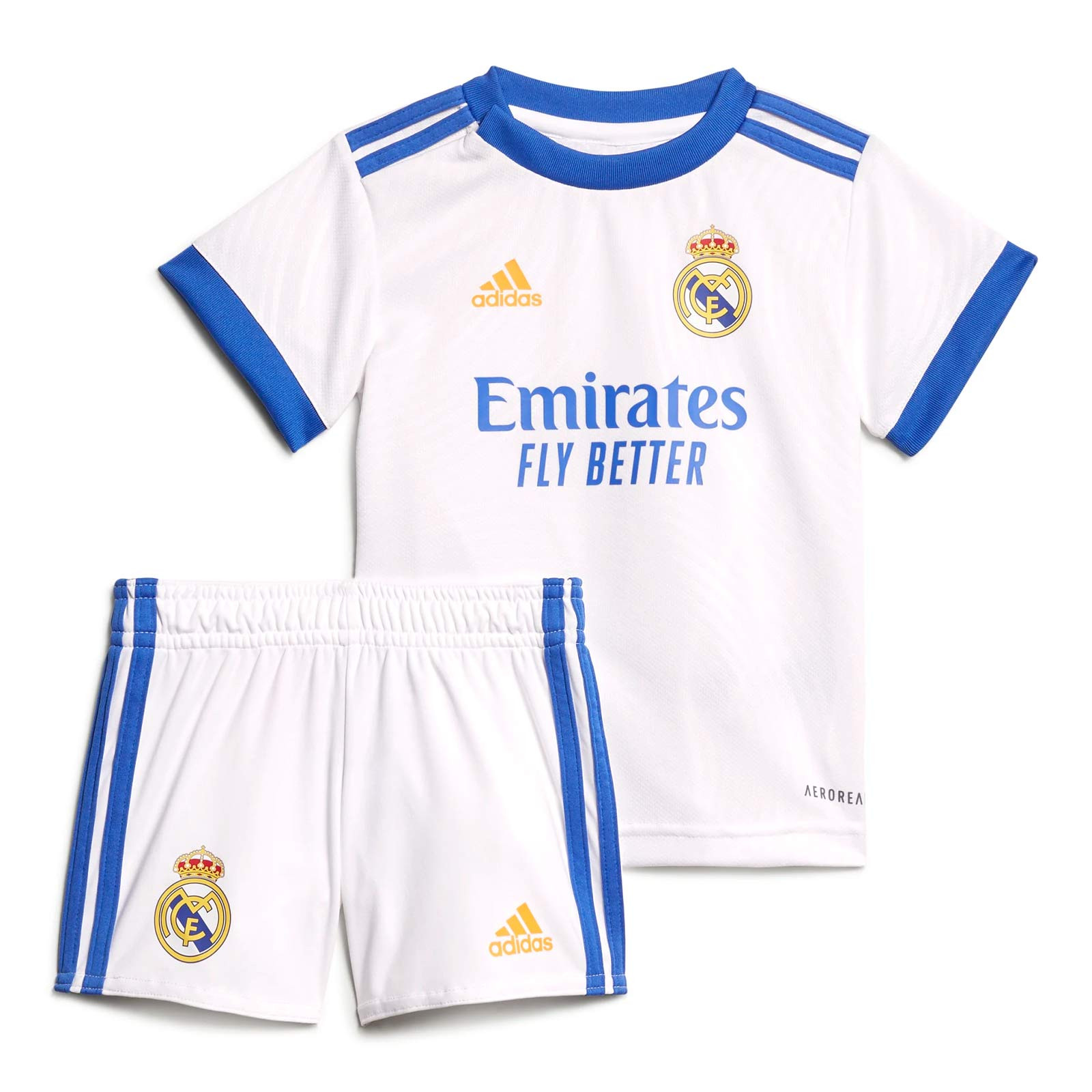 smartketing Body Oficial Segunda equipación Real Madrid C.F, Bebés Unisex,  Azul, 6 : : Moda