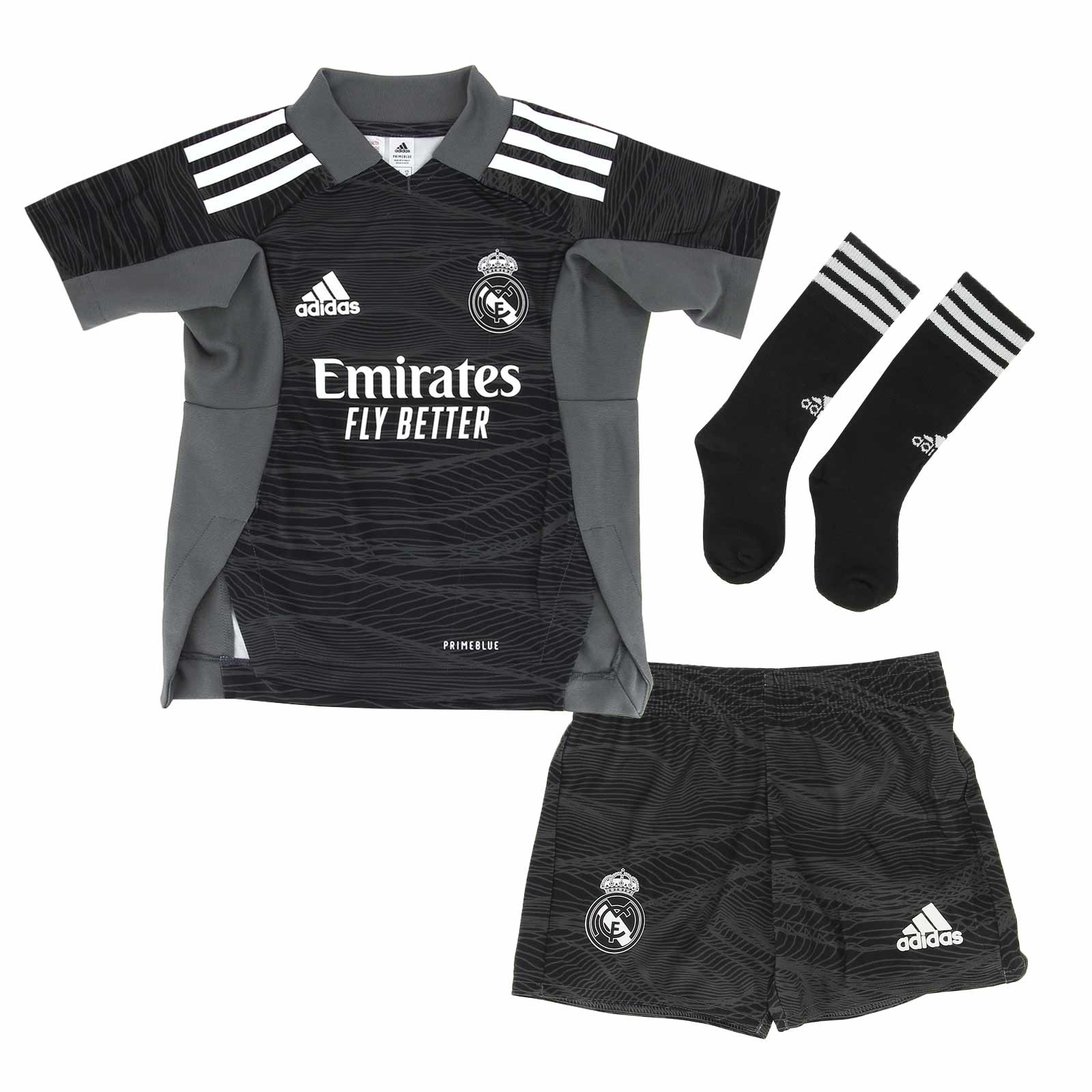 Camiseta y Pantalón Futbol Niños Real Madrid Primera Equipación