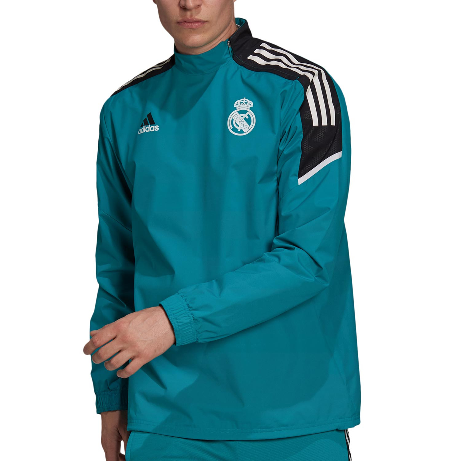 Mindful Abbreviate Pilfer Sudadera adidas Real Madrid Hybrid UCL verde turquesa | futbolmania