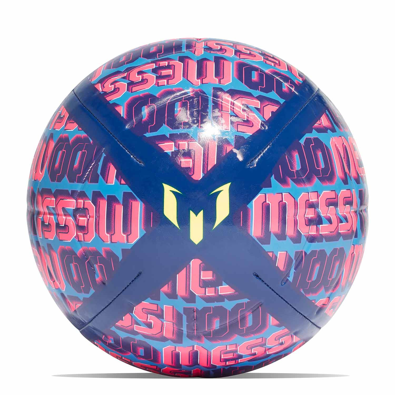 administración Violeta plátano Balón adidas Messi Club talla 3 azul y rosa | futbolmania