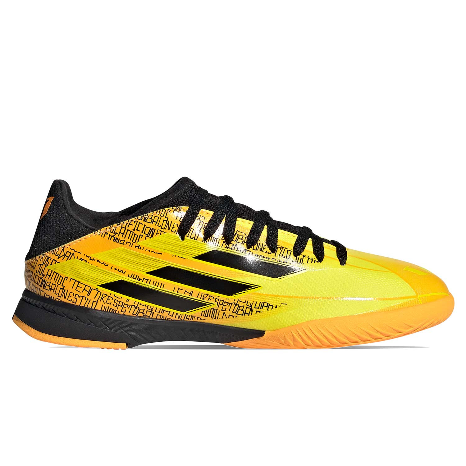 adidas SPEEDFLOW Messi.3 IN J doradas negras | futbolmaniaKids
