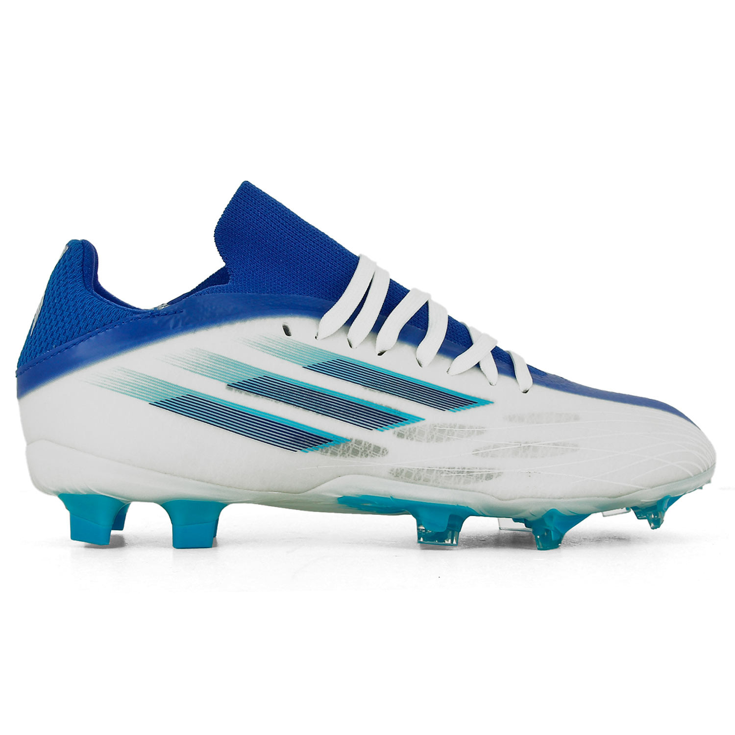 Emperador Lubricar Escultura Botas de fútbol adidas X SPEEDFLOW.2 FG blancas y azules | futbolmania
