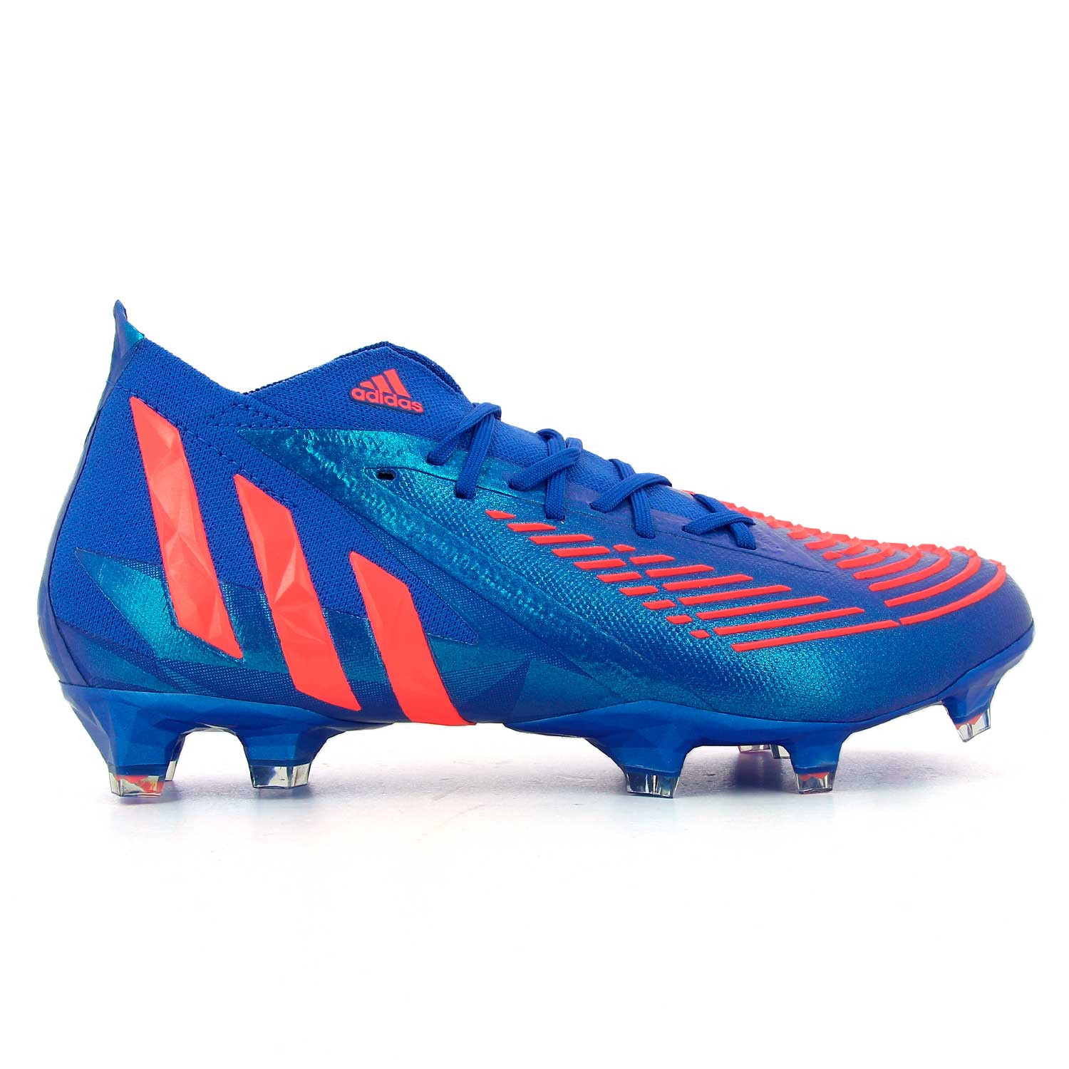 Pareja Ondas Zapatos Botas fútbol adidas Predator EDGE.1 FG azules | futbolmania