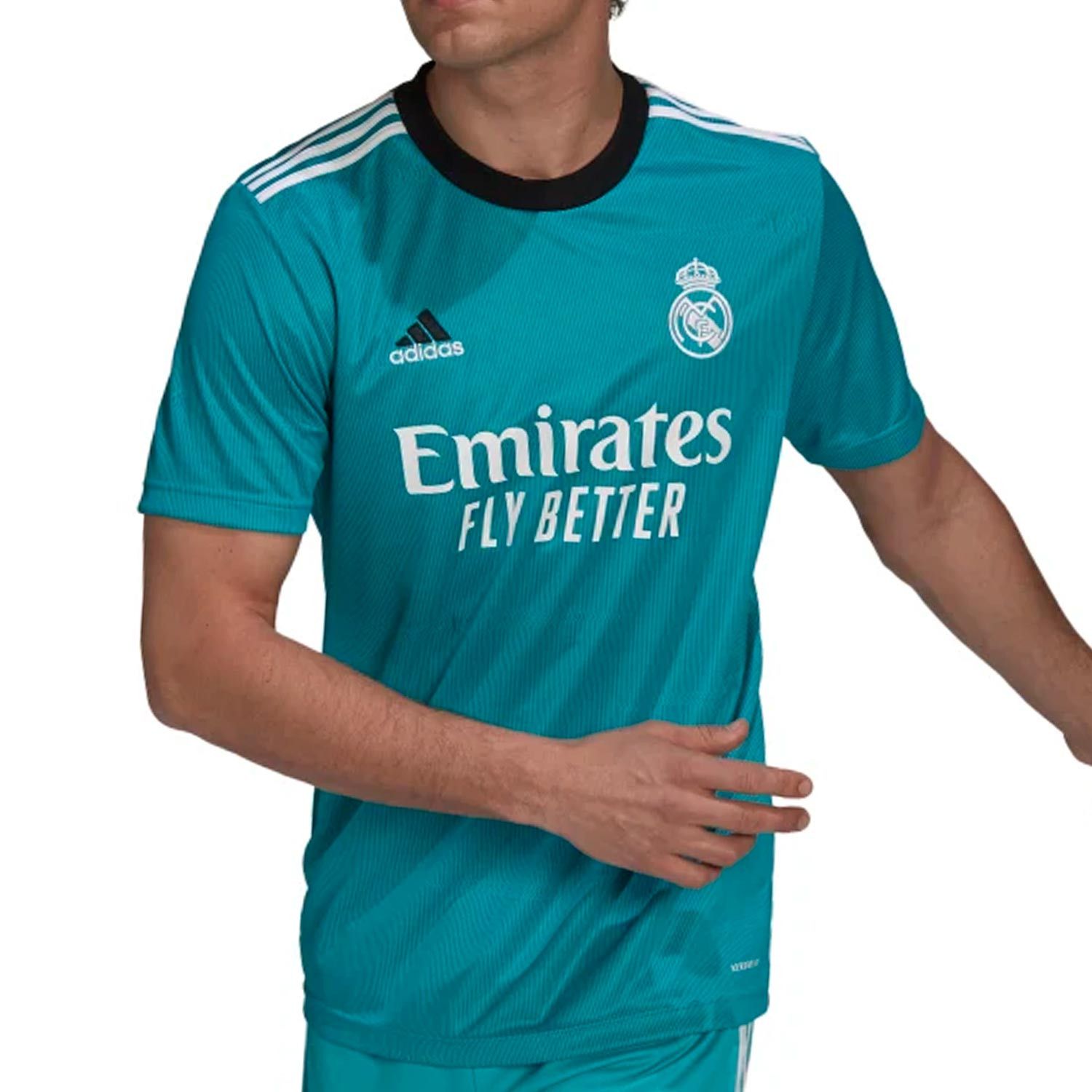 Omitido Maestro vida Camiseta adidas Real Madrid 3a 21 22 turquesa | futbolmania
