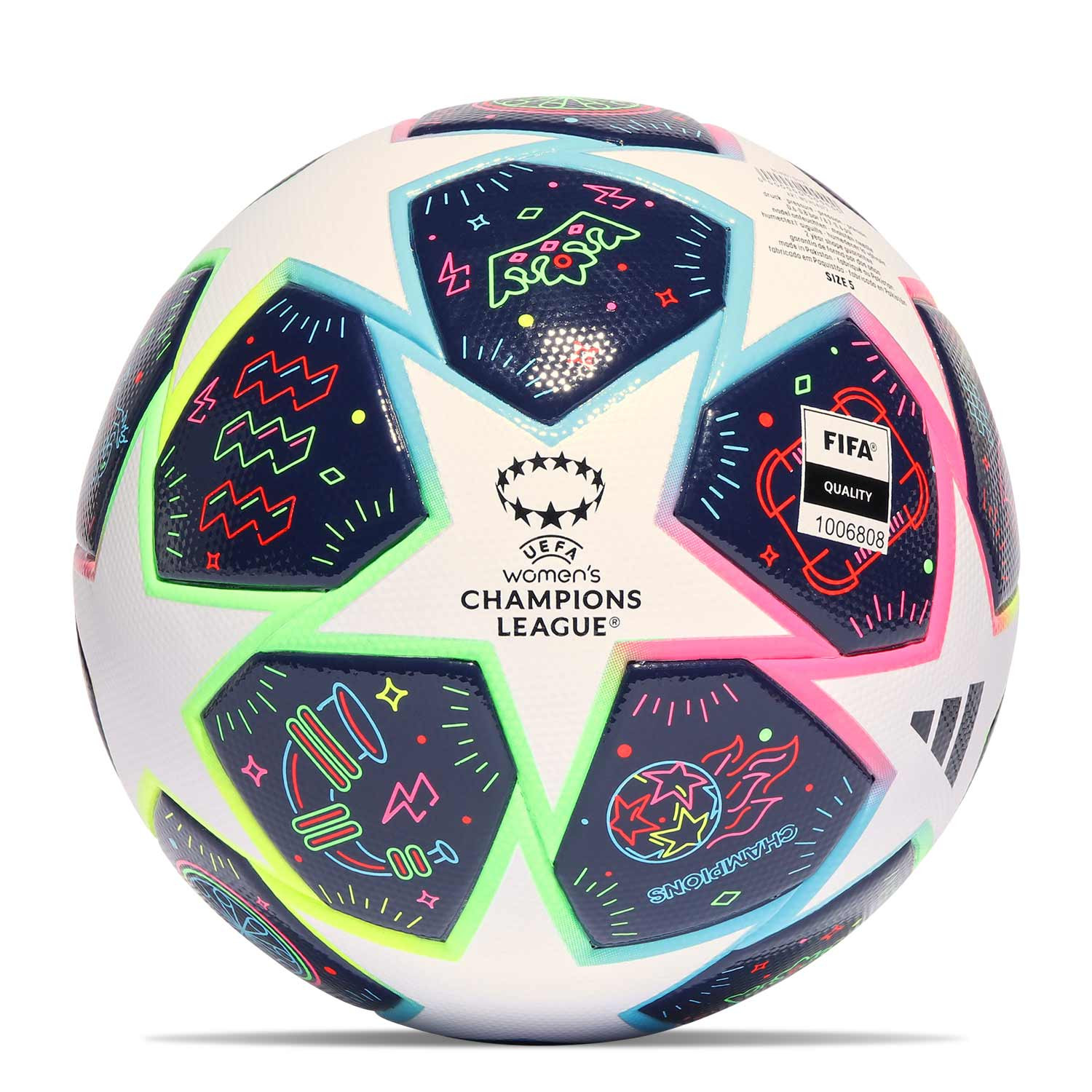  adidas Balón de partido profesional de la UEFA Champions League  23/24, inspirado en el himno, certificado FIFA Quality Pro, vejiga de  butilo de alta calidad (talla 5) : Deportes y Actividades