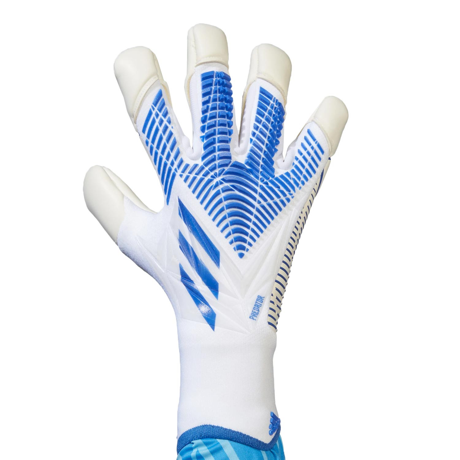 Guantes adidas Predator Pro Hybrid blanco azul | futbolmania