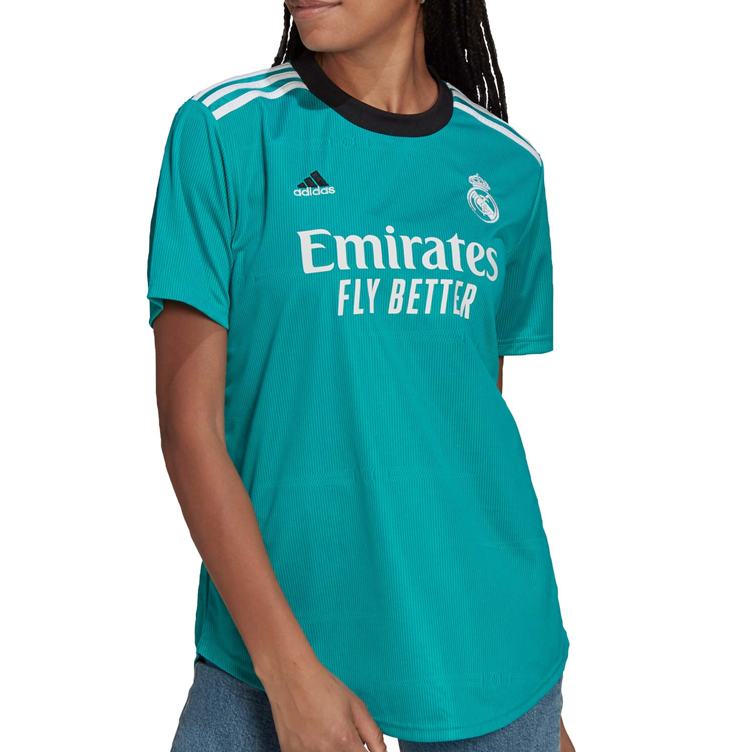 diferente Hacia arriba Escoba Camiseta adidas Real Madrid 3a mujer 2021 2022 | futbolmania