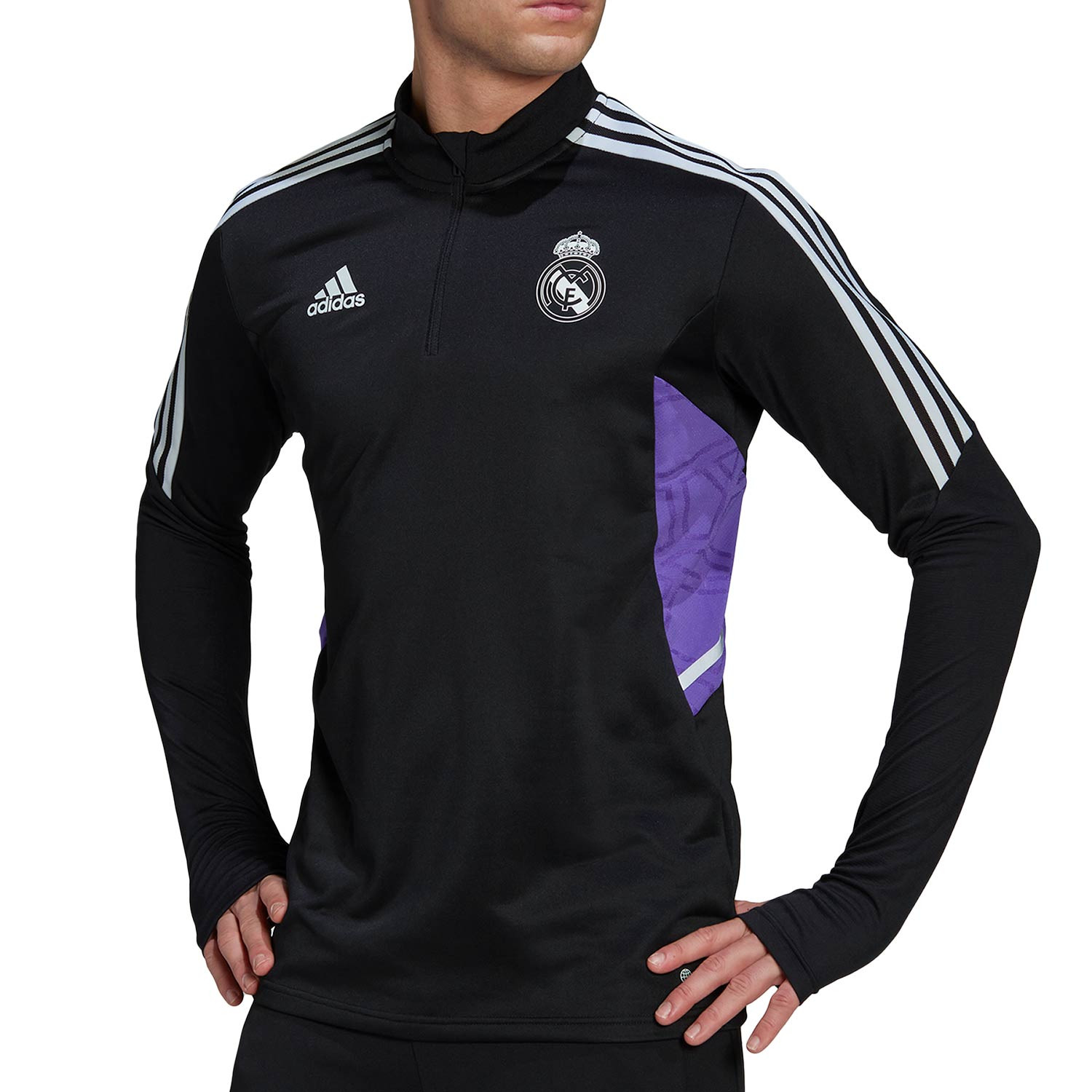 Rico Con qué frecuencia Conmoción Sudadera adidas Real Madrid entrenamiento staff negra | futbolmania