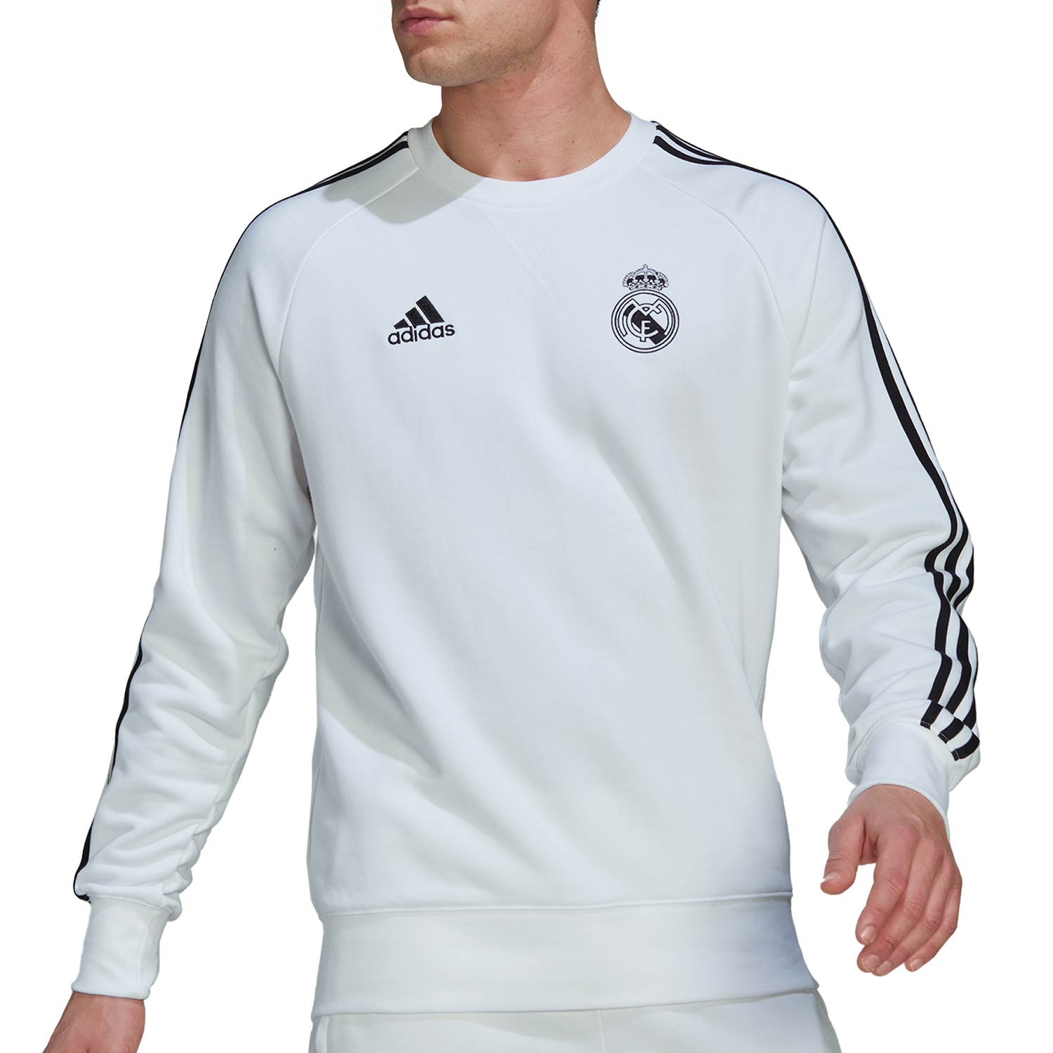 Disminución Figura Buscar Sudadera adidas Real Madrid blanca | futbolmania