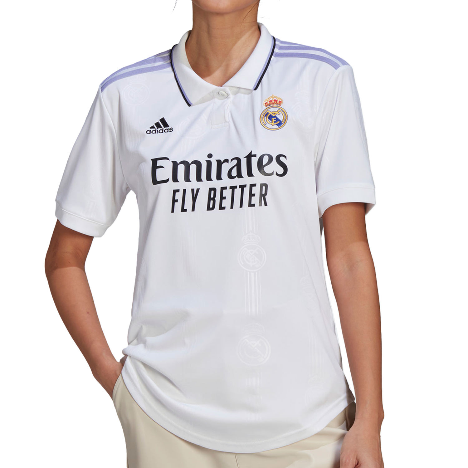 Camiseta Real Madrid mujer 2023 blanca futbolmania