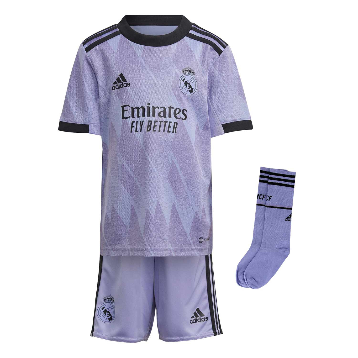 Kit adidas 2a Real Madrid niño 2023 |